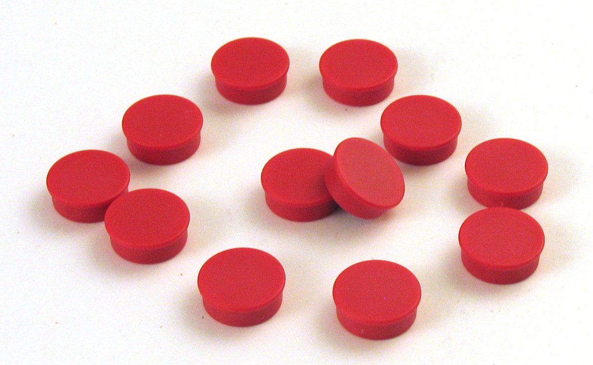 Ultradex Magnet Magnete rund 30mm VE=10 Stück rot