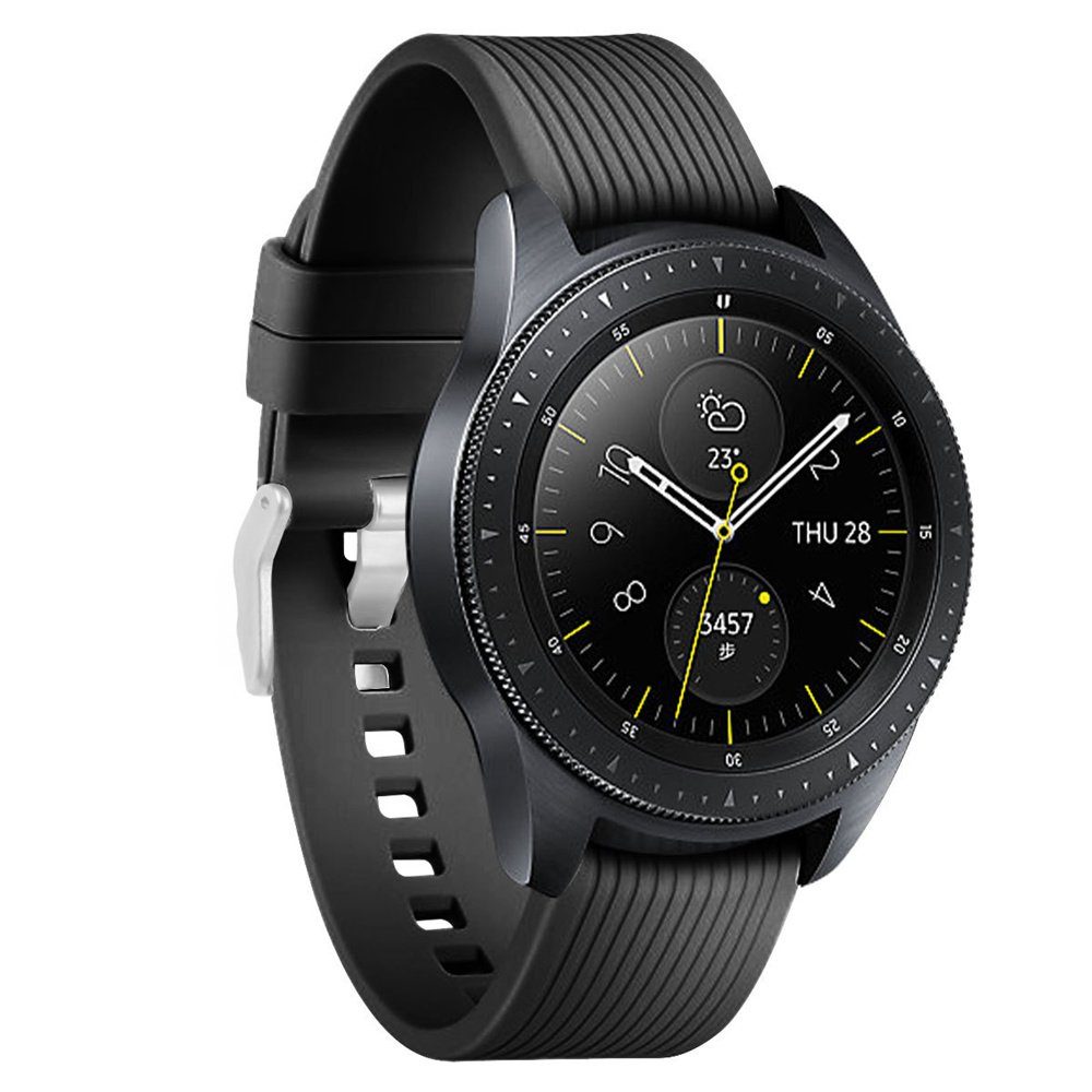 ELEKIN Smartwatch-Armband Sportarmband kompatibel für Samsung Galaxy Watch 4 40mm /Watch 3 41mm Schwarz