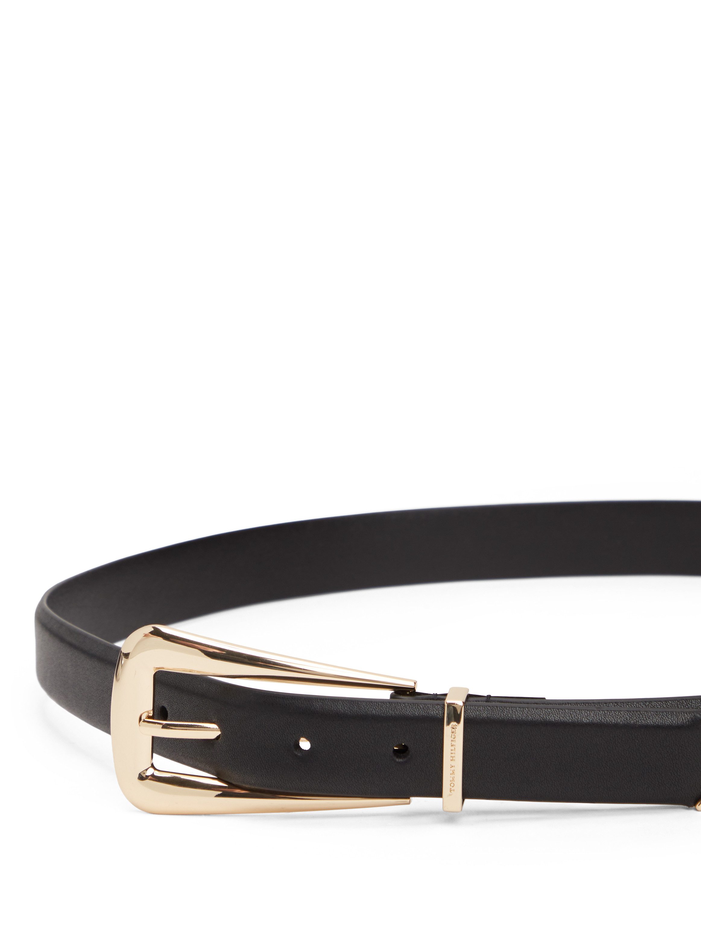 Tommy Hilfiger Ledergürtel TH WEST 2.5 cm breit mit länglicher, eckiger Schnalle – Bild 4 von 5