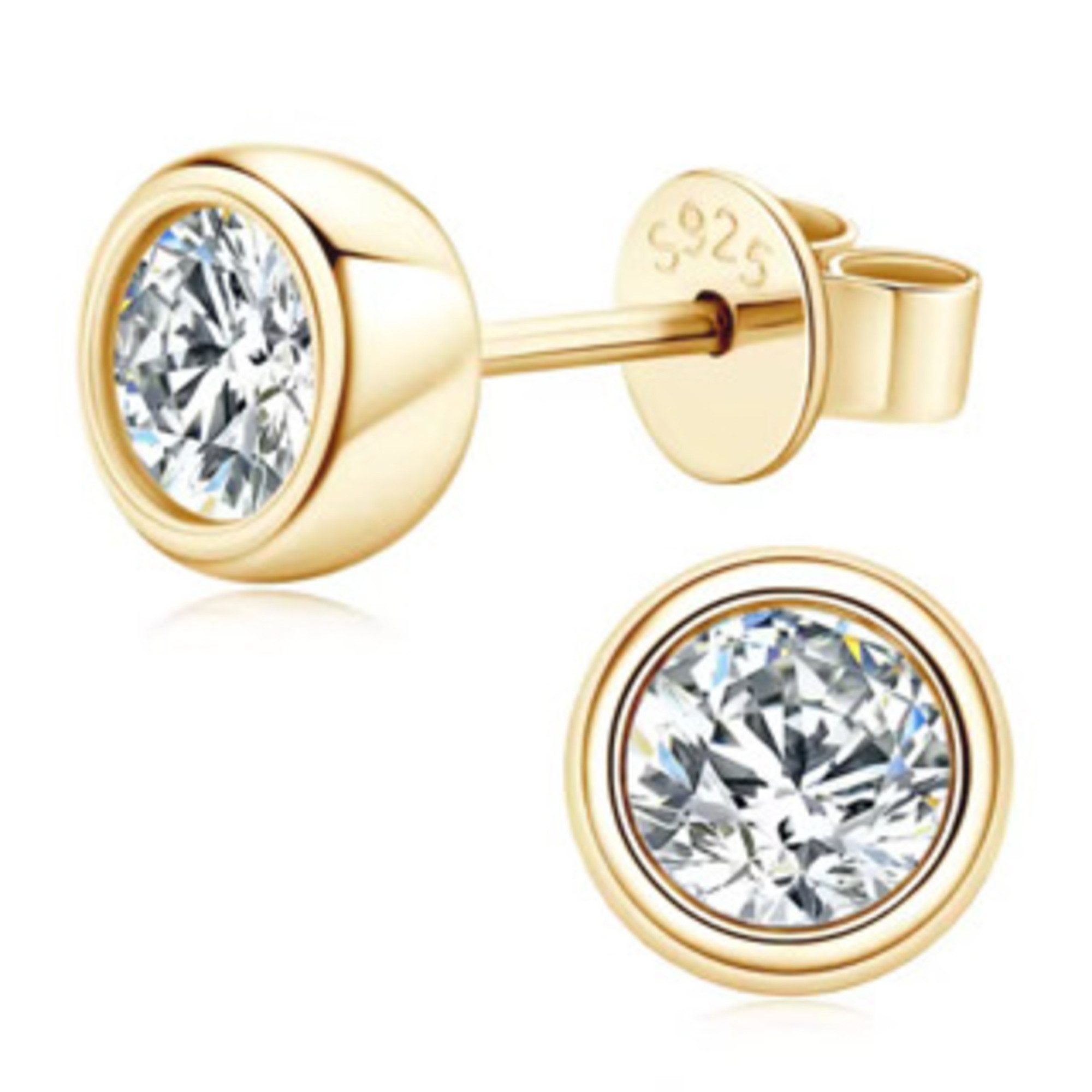 ROUGEMONT Schmuckset Extravagantes Moissanit Damen Schmuckset Halskette +Ohrstecker 2,0ct, Strahlender Moissanit – außergewöhnliche Brillanz und Feuer – Bild 4 von 5