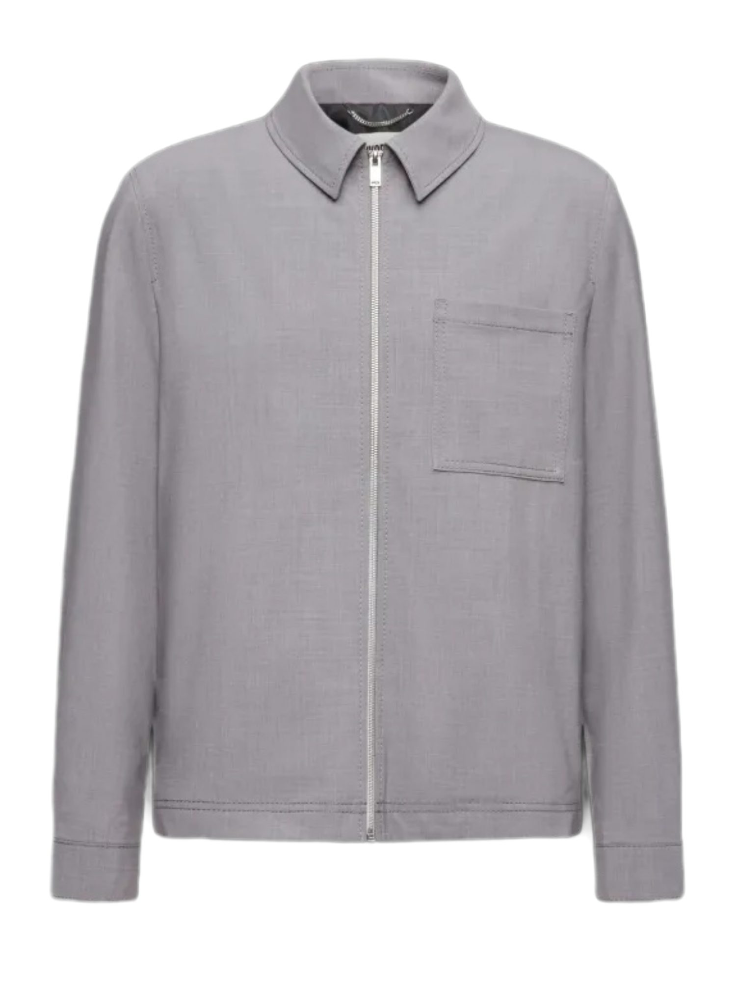 Drykorn Blusenshirt grau,Casual,Polyester,Unifarben,Umlegekragen,Lang,Regular Fit