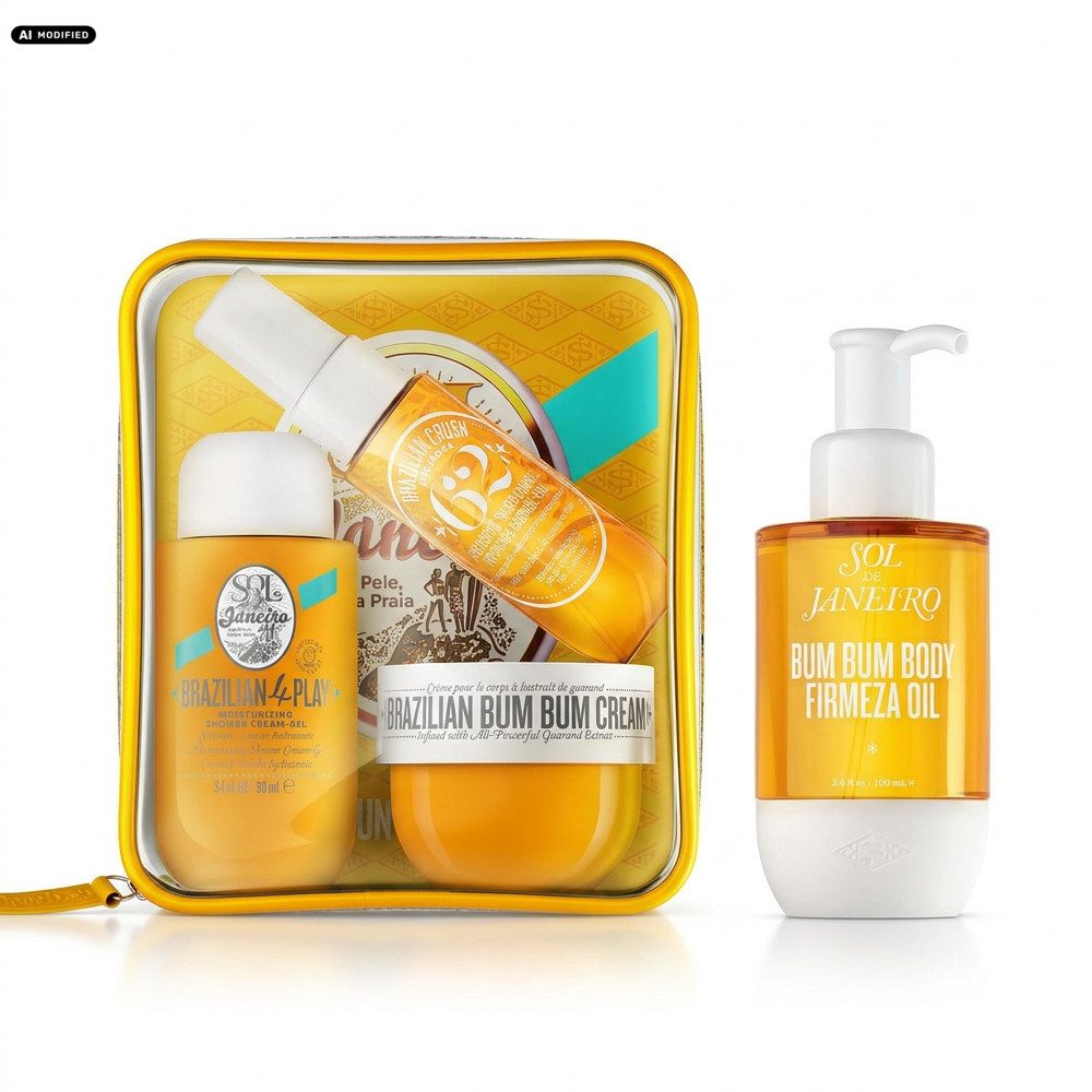 Sol de Janeiro Körperöl Sol de Janeiro Bum Bum Body Oil und Jet Set Pflege Duo, Pflege und Duft im praktischen Kombi Set