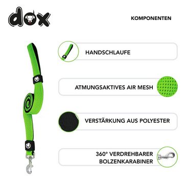 DDOXX Hundeleine Hundeleine Air Mesh 120 cm, Hand-Schlaufe, Grn S - 2,0 X 120 Cm
