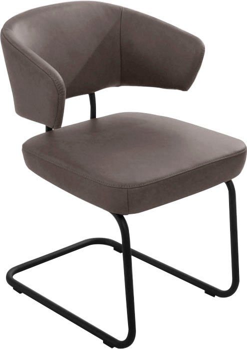 K+W Komfort & Wohnen Freischwinger Mikkado Tube (1 St), abgerundeter Rücken, Rundrohrgestell, Abstandshalter, Sitzkomfort