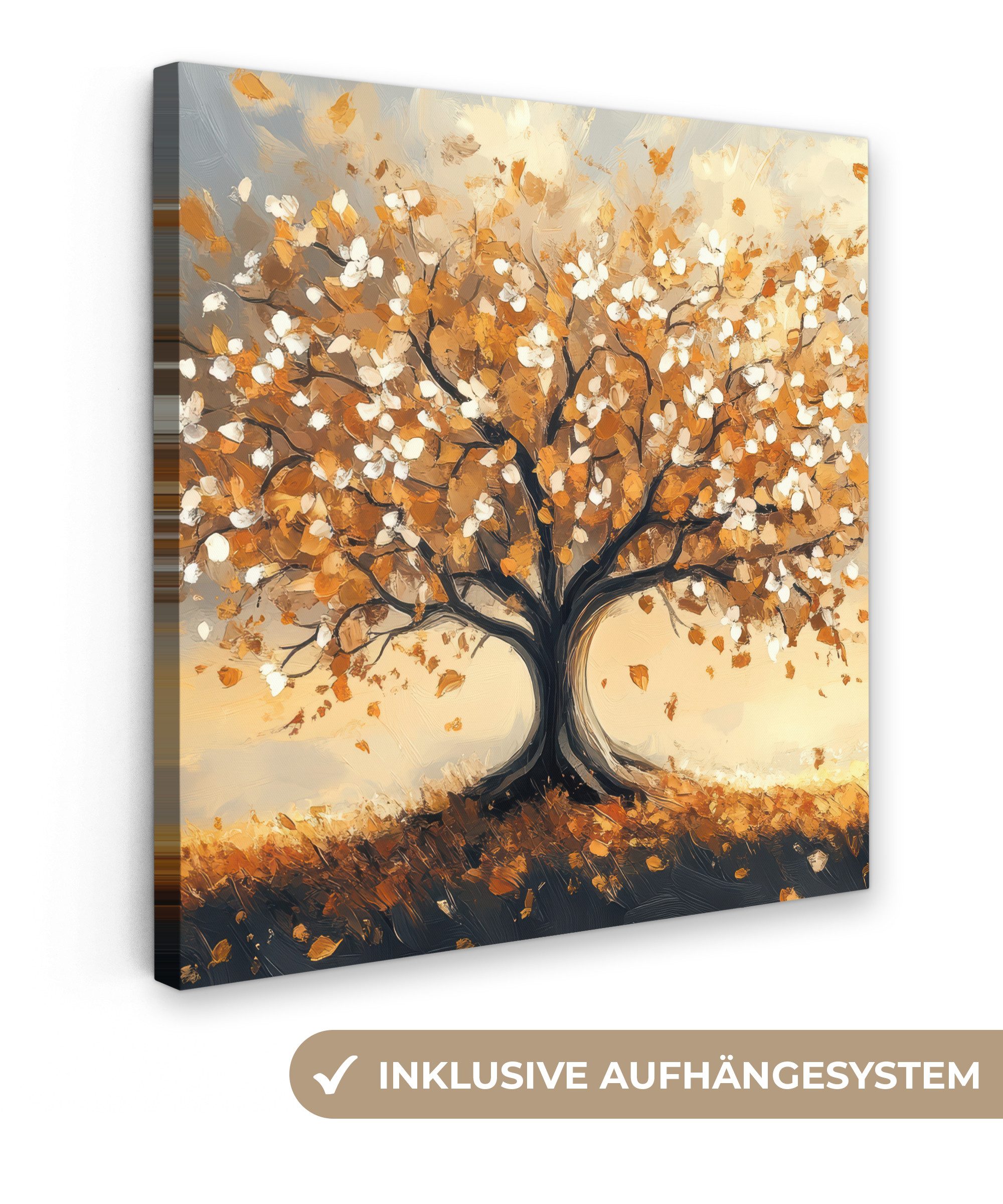 OneMillionCanvasses® Leinwandbild Halloween - Kürbis - Gespenst - Schwarze günstig online kaufen