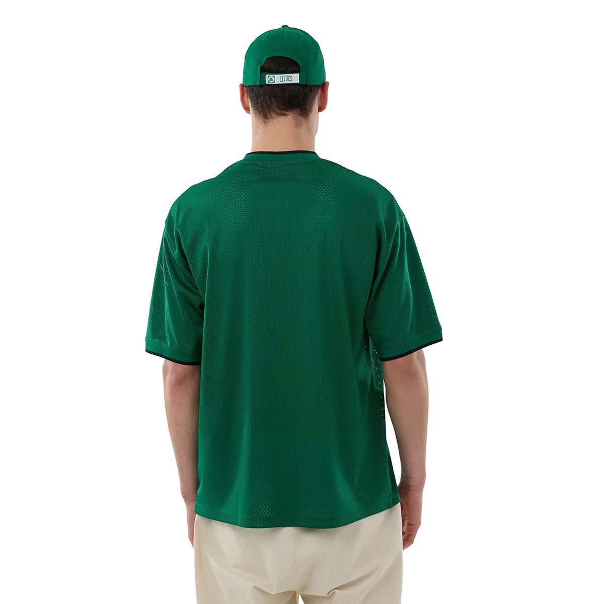 New Era T-Shirt Mesh Oversized NBA Boston Celtics