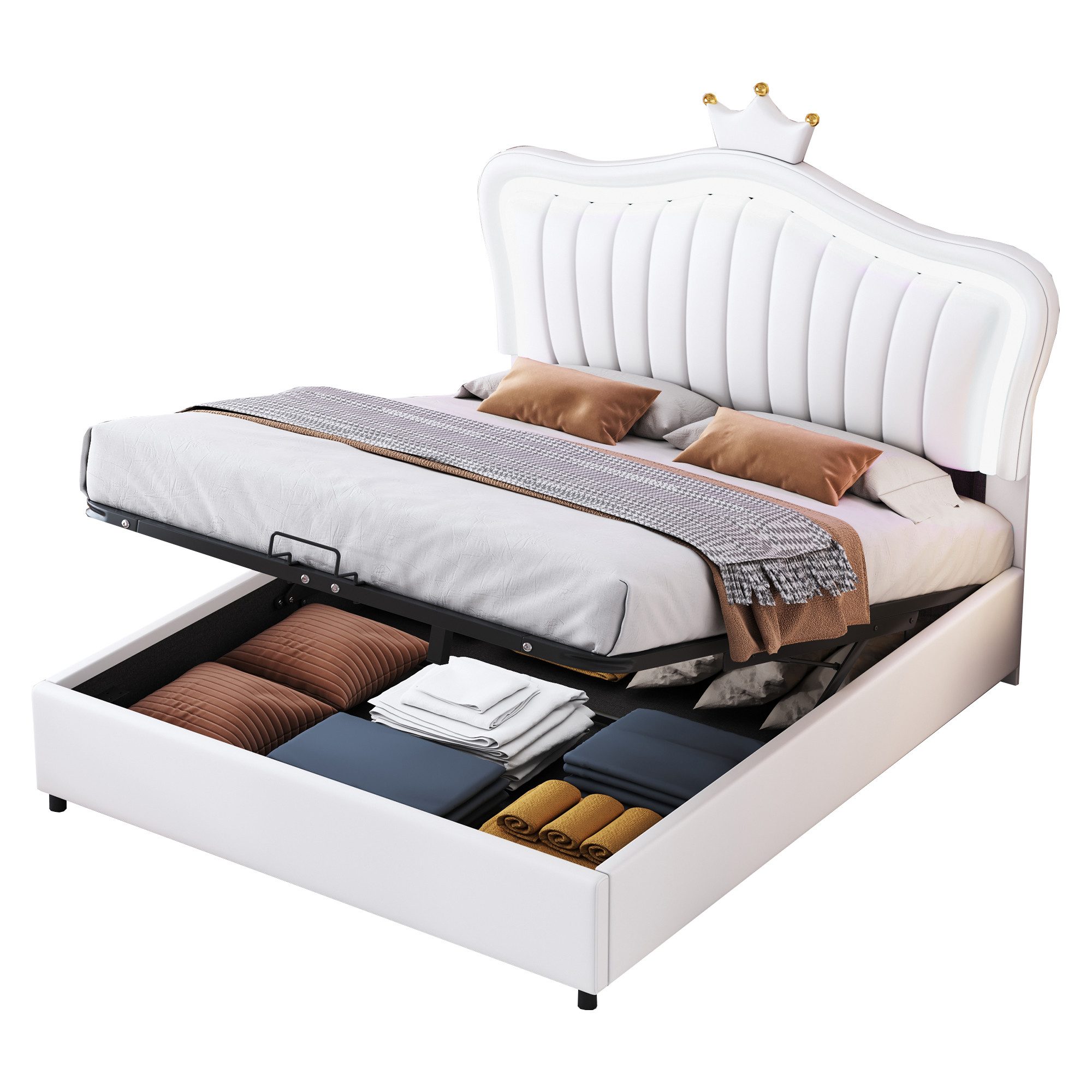OKWISH Bett Kinderbett Polsterbet Gästebett (hydraulisches günstig online kaufen