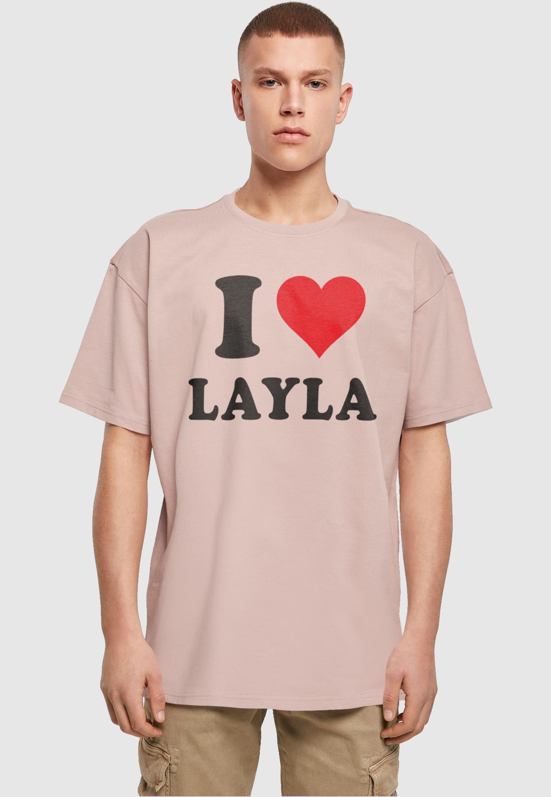 Layla Herren T-Shirt Merchcode I duskrose Love Tee Oversize (1-tlg)