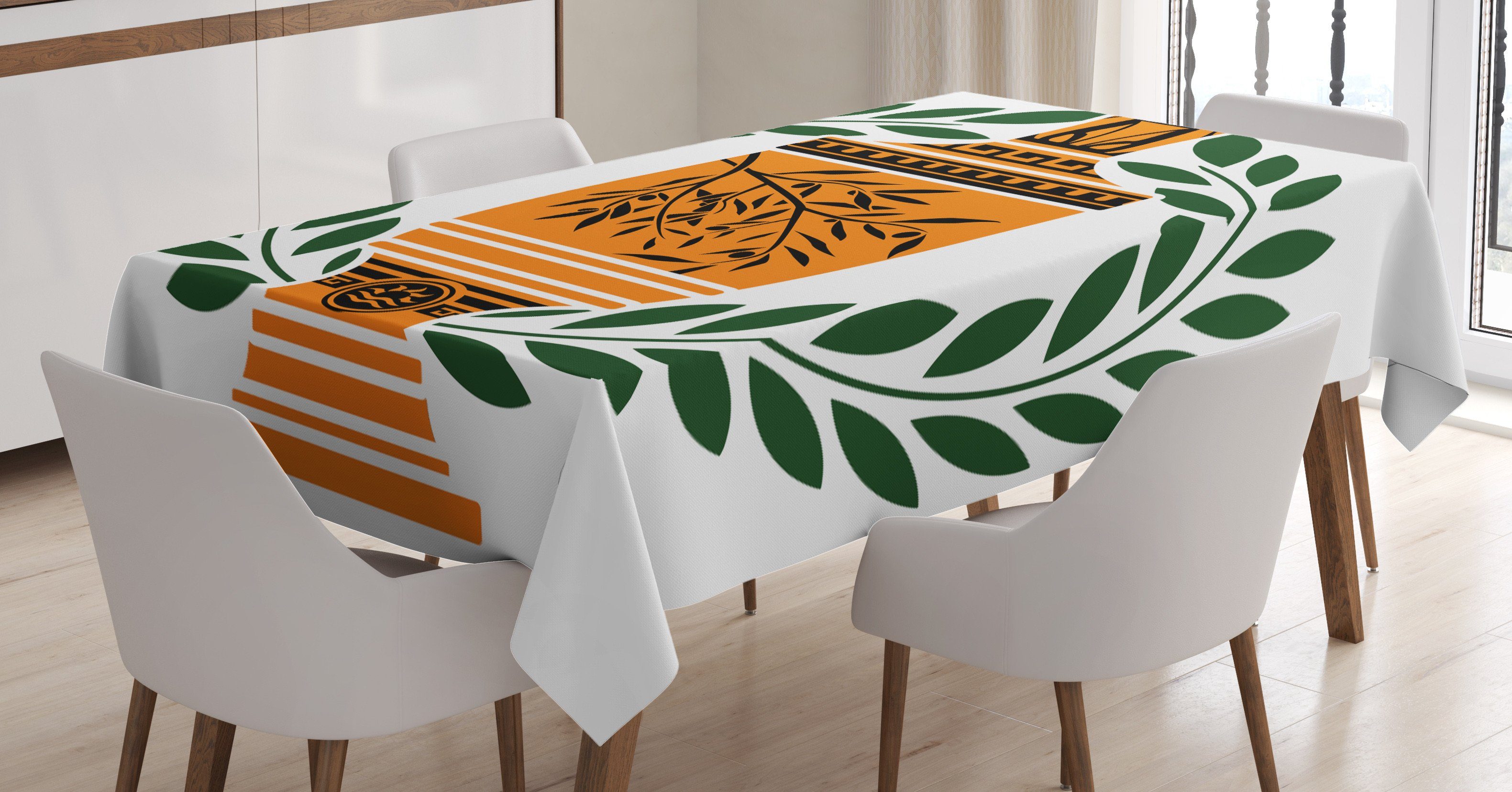 Klare Greek Tischdecke geeignet Außen Vase Farbfest den Bereich Laurel Für Farben, Abakuhaus Toga-Party Waschbar