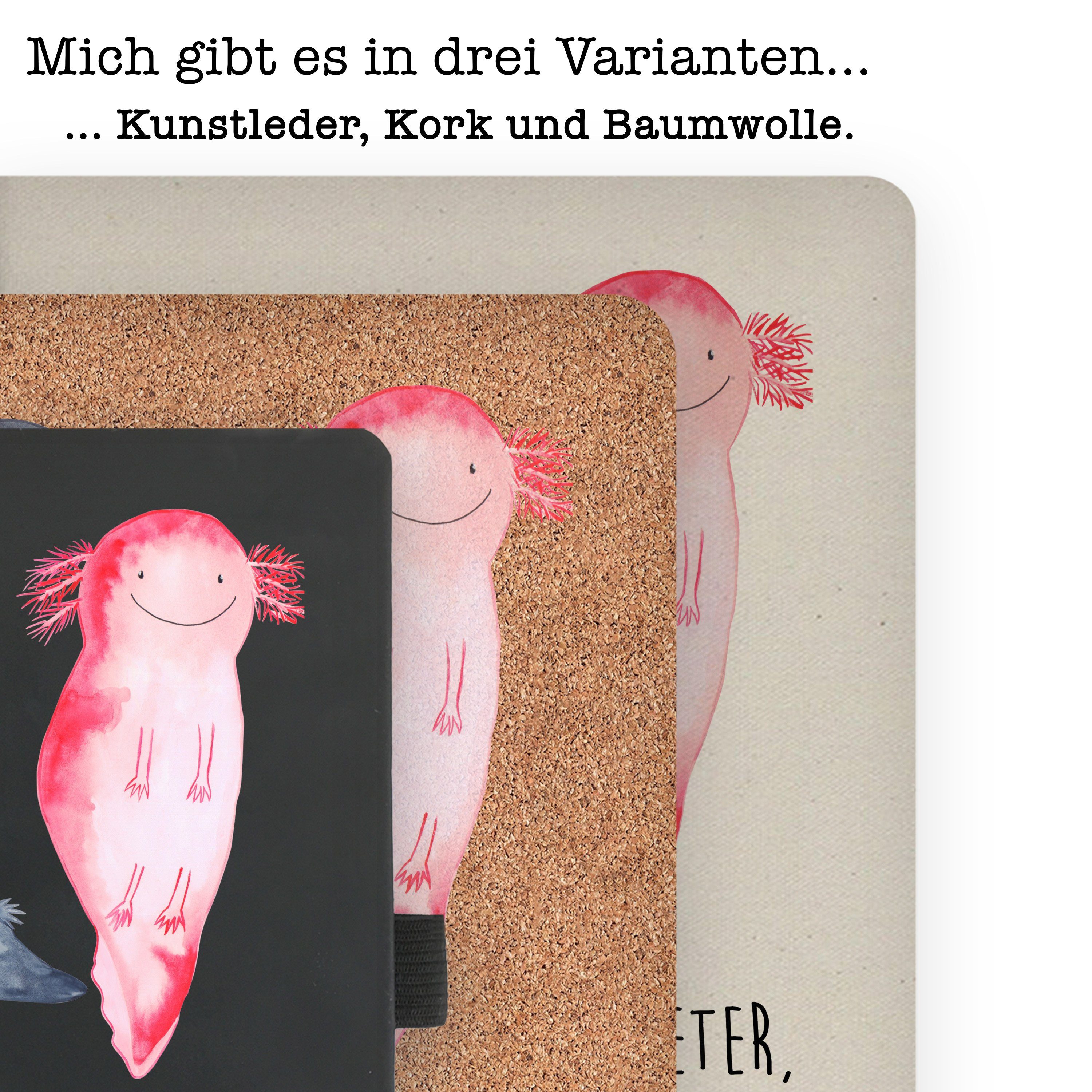 - & Axel+Lotte Axolotl - Panda Notizbuch Mr. Kladde, Liebesbeweis, Mrs. Geschenk, Transparent Li