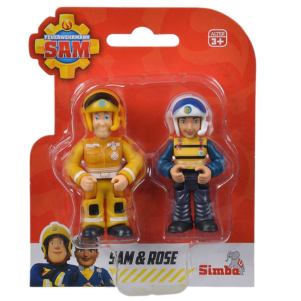 Feuerwehrmann Sam Spielfigur Sam & Rose Spiel-Figuren Set Feuerwehrmann Sam Simba Toys