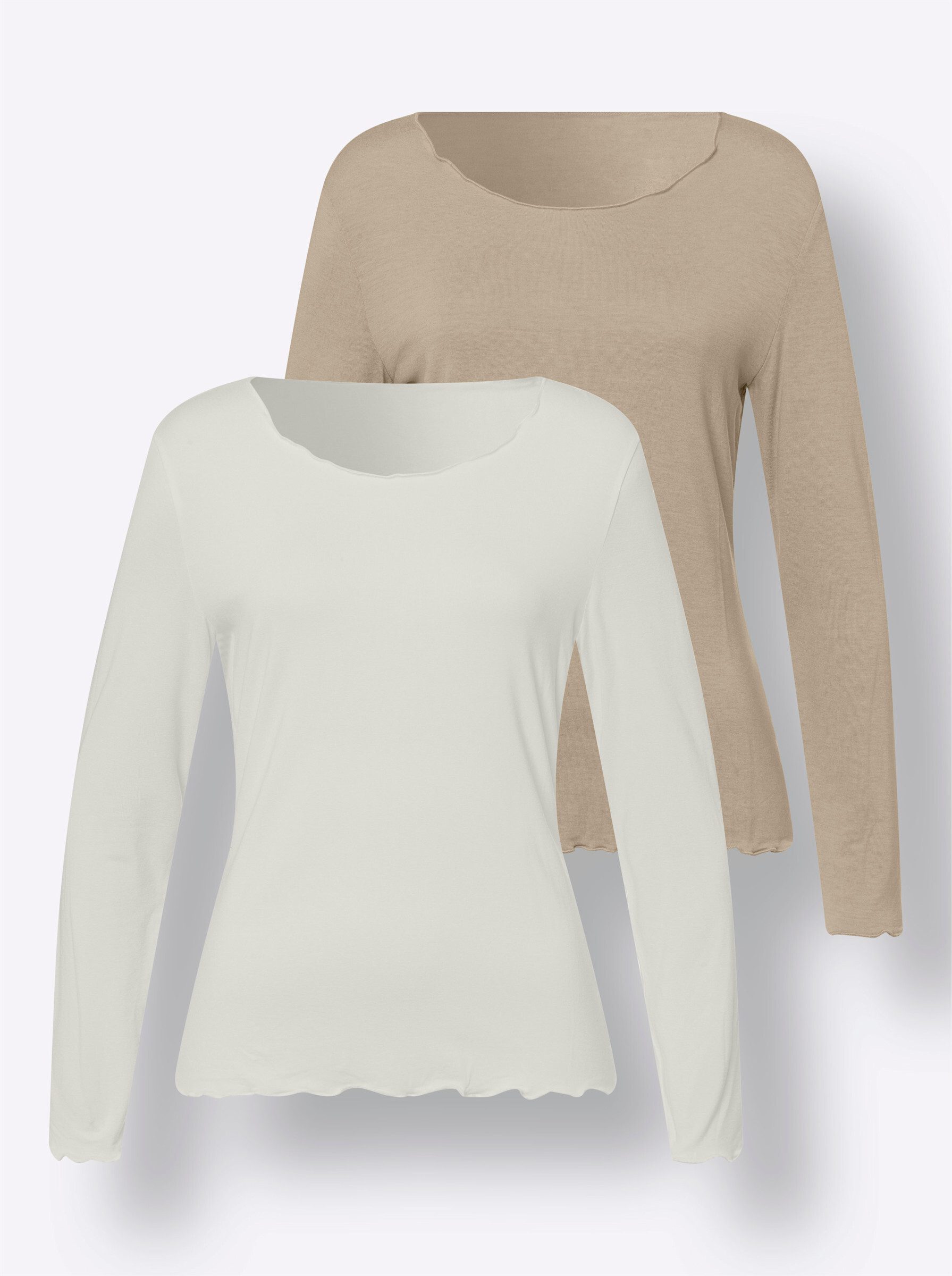 T-Shirt Doppelpack Shirts Langarm