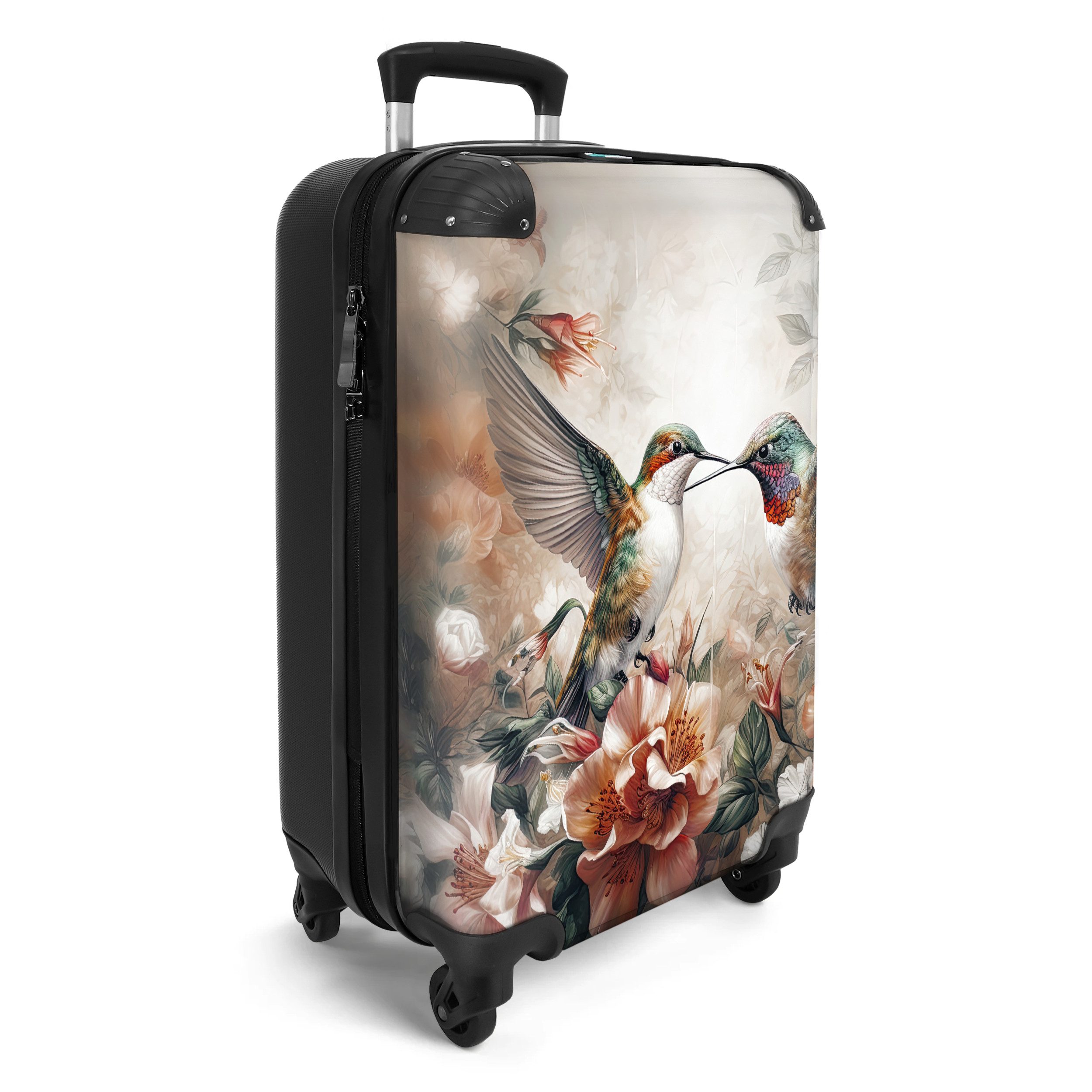 NoBoringSuitcases.com© Hartschalen-Trolley Kolibri - Vögel - günstig online kaufen