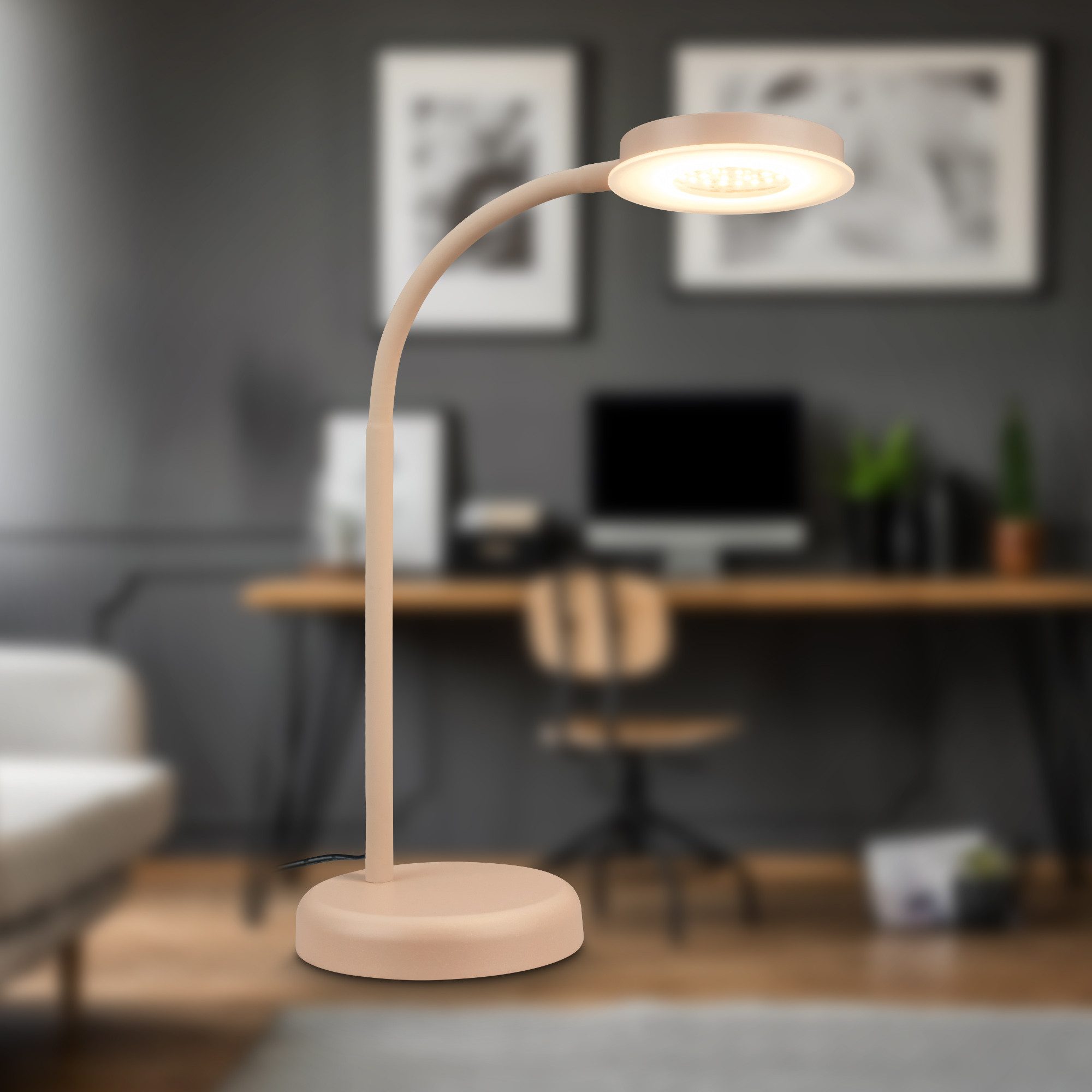 Briloner Leuchten LED Tischleuchte Schreibtischlampe modern Büro Nachttisch günstig online kaufen