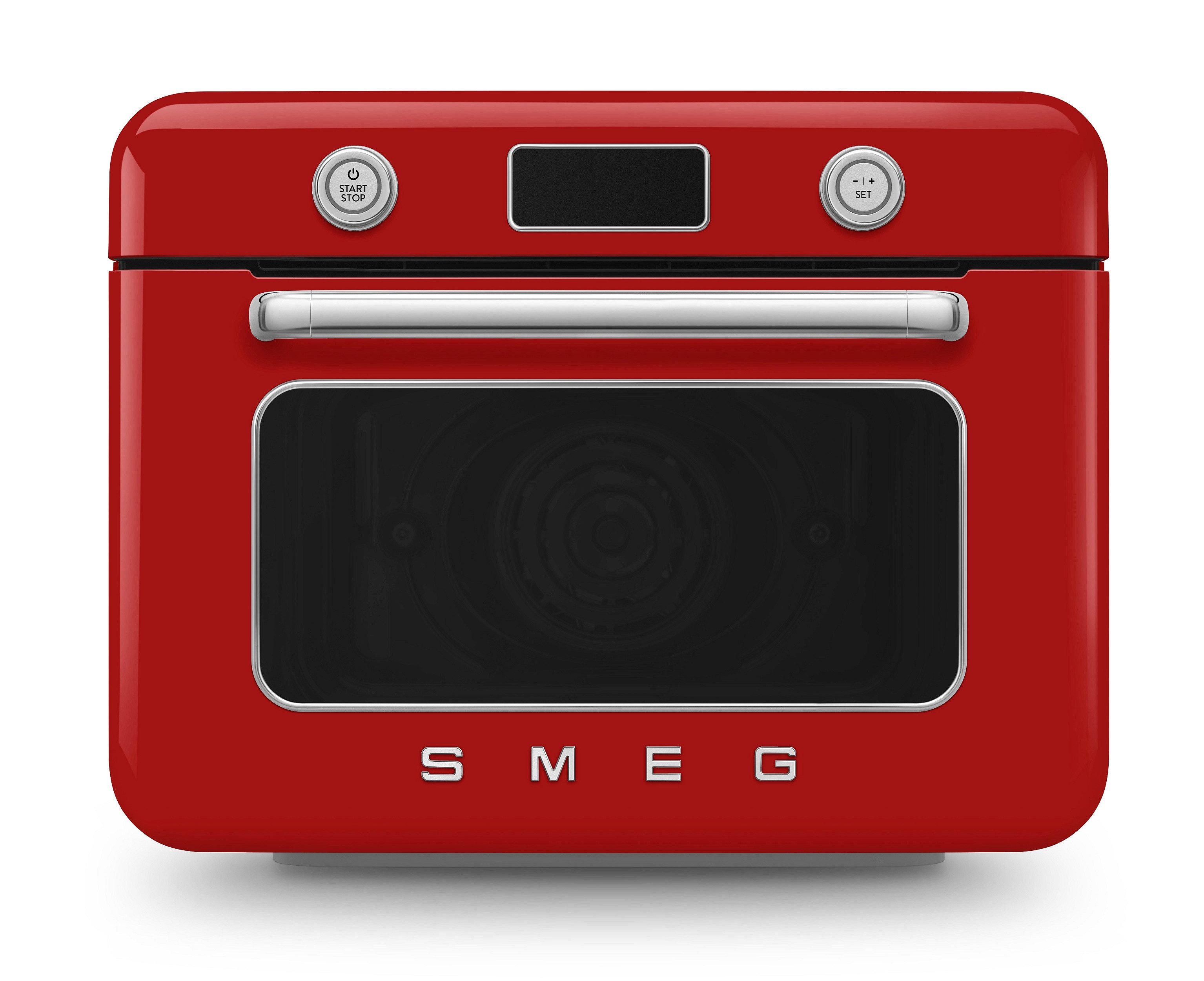 Smeg Multiofen SMEG Kombi-Tisch-Dampfbackofen Backofen Rot COF01RDEU