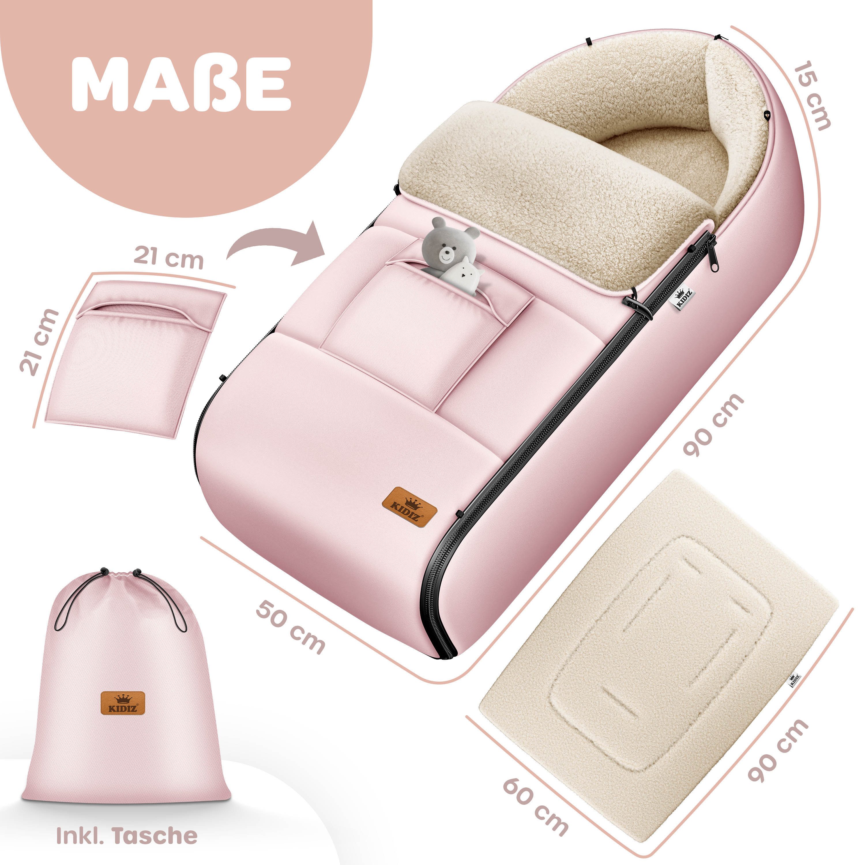 KIDIZ Babyschlafsack, Babyfußsack Baby Fußsack Winterfußsack Babyschale günstig online kaufen