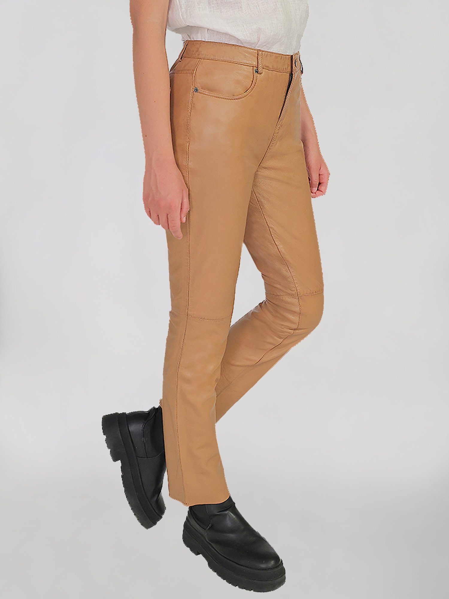 light cognac Lederhose JCC 31019444