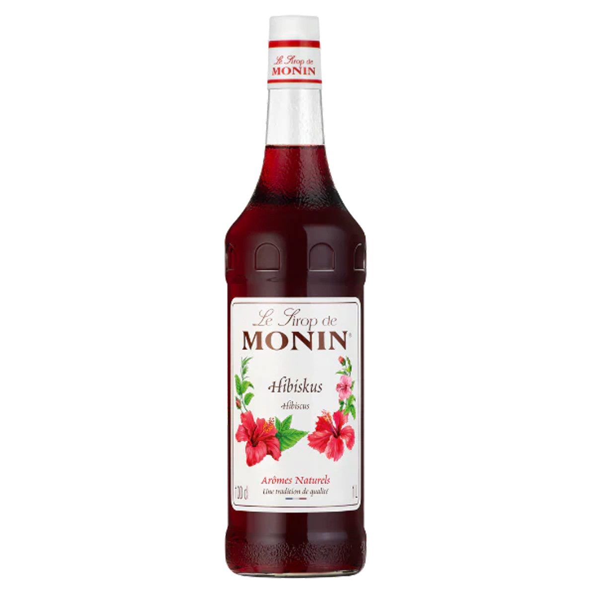 MONIN Getränke-Sirup, Monin Hibiskus Sirup herb blumiger Geschmack 1000ml