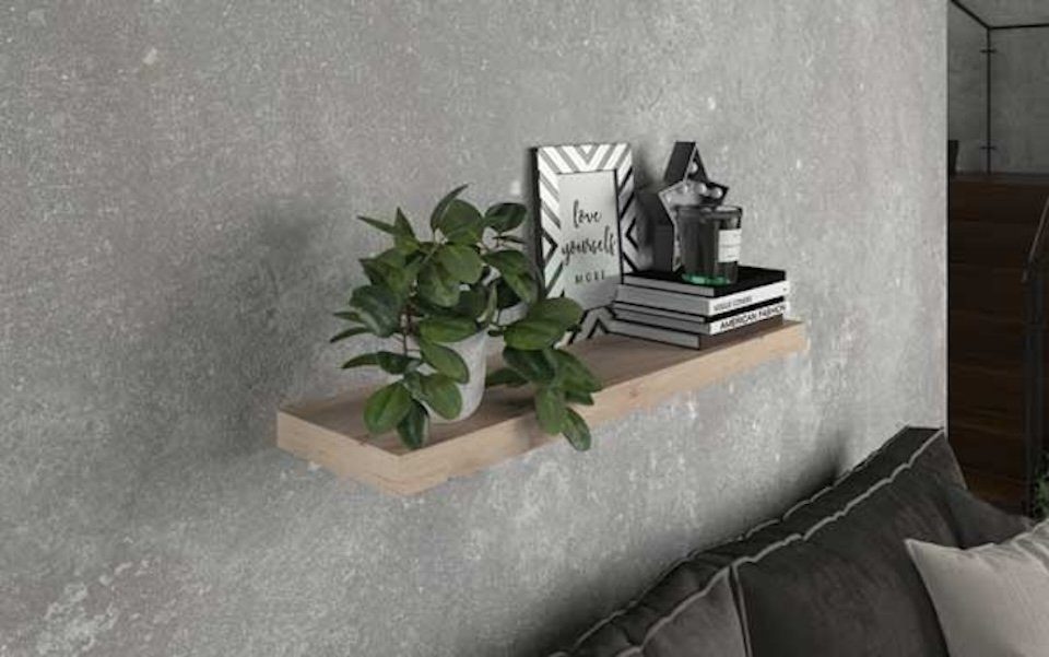 Feldmann-Wohnen Wandregal Andrea, 1-tlg., 80x26x5cm Sonoma günstig online kaufen
