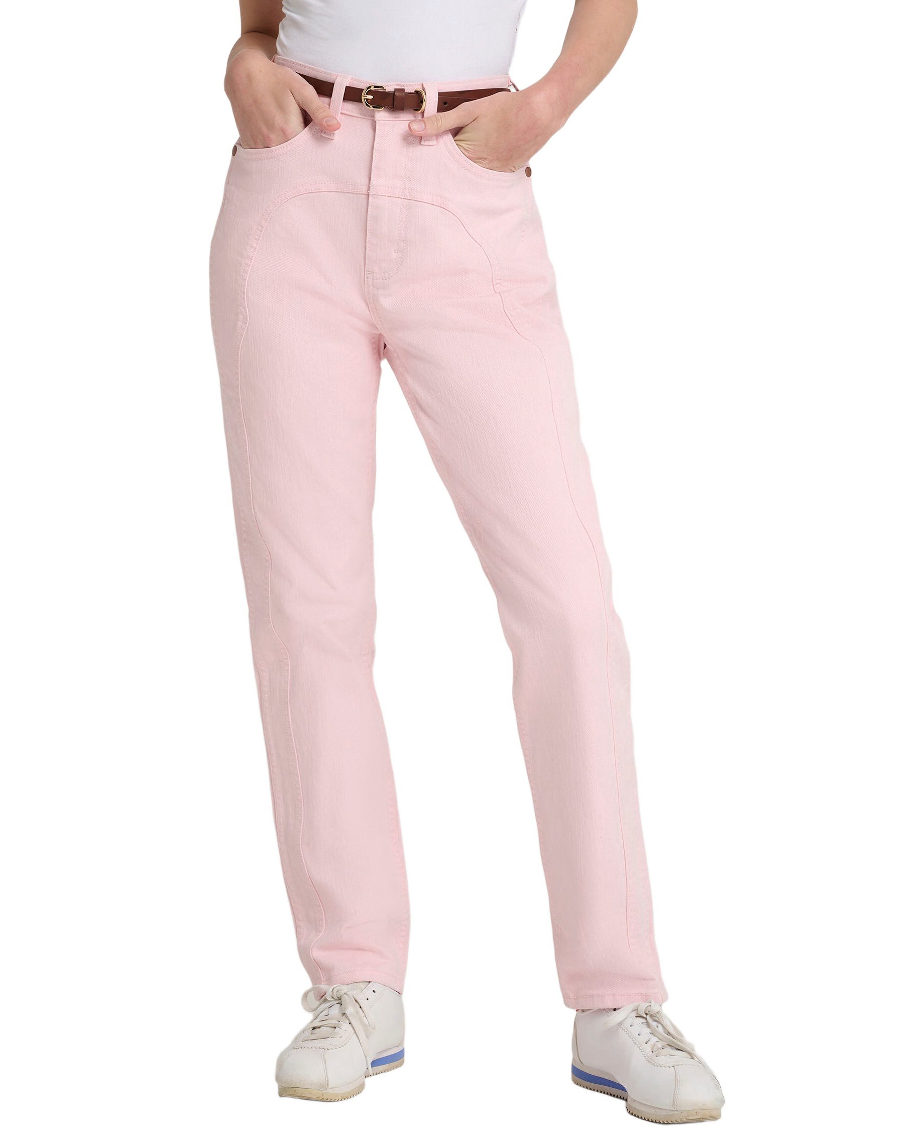 Wrangler Stretch-Jeans WRANGLER NANCY JEAN light pink 112378543 - STRANGER THINGS