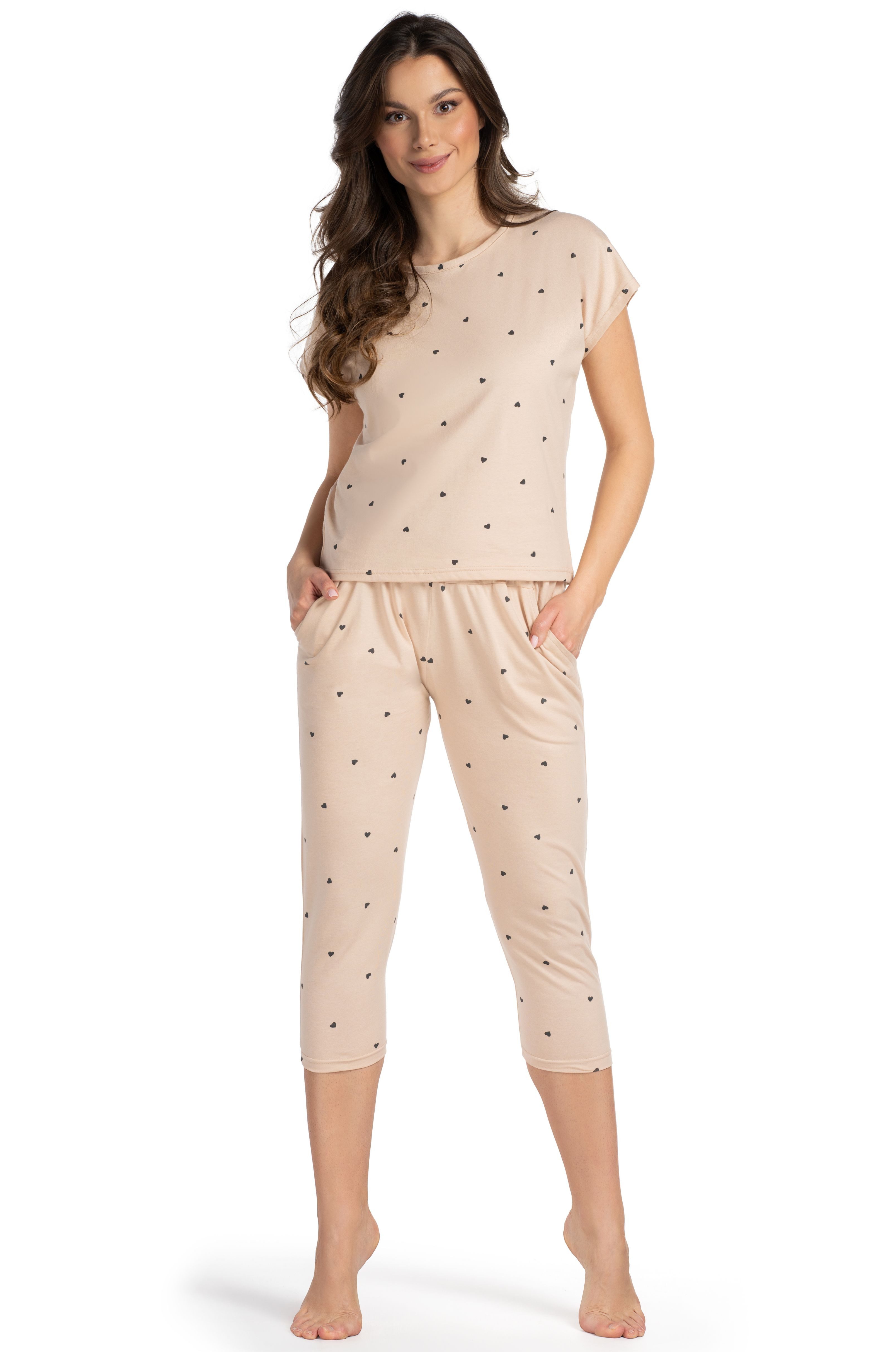 Mademoiselle Sommeil Capri-Pyjama Schlafanzug in zartem günstig online kaufen