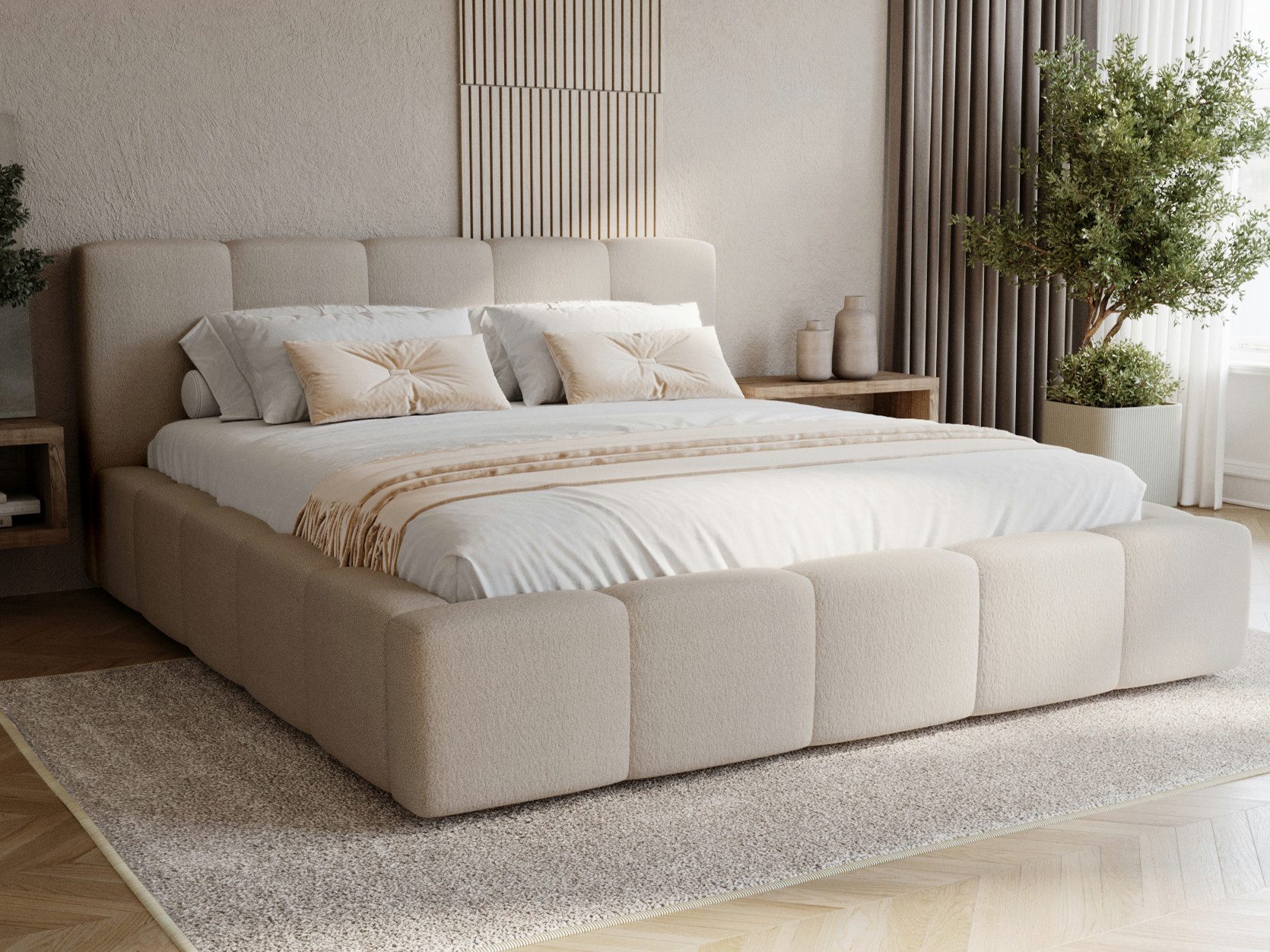 Compleo Polsterbett modern und elegant, Designerbett, günstig online kaufen