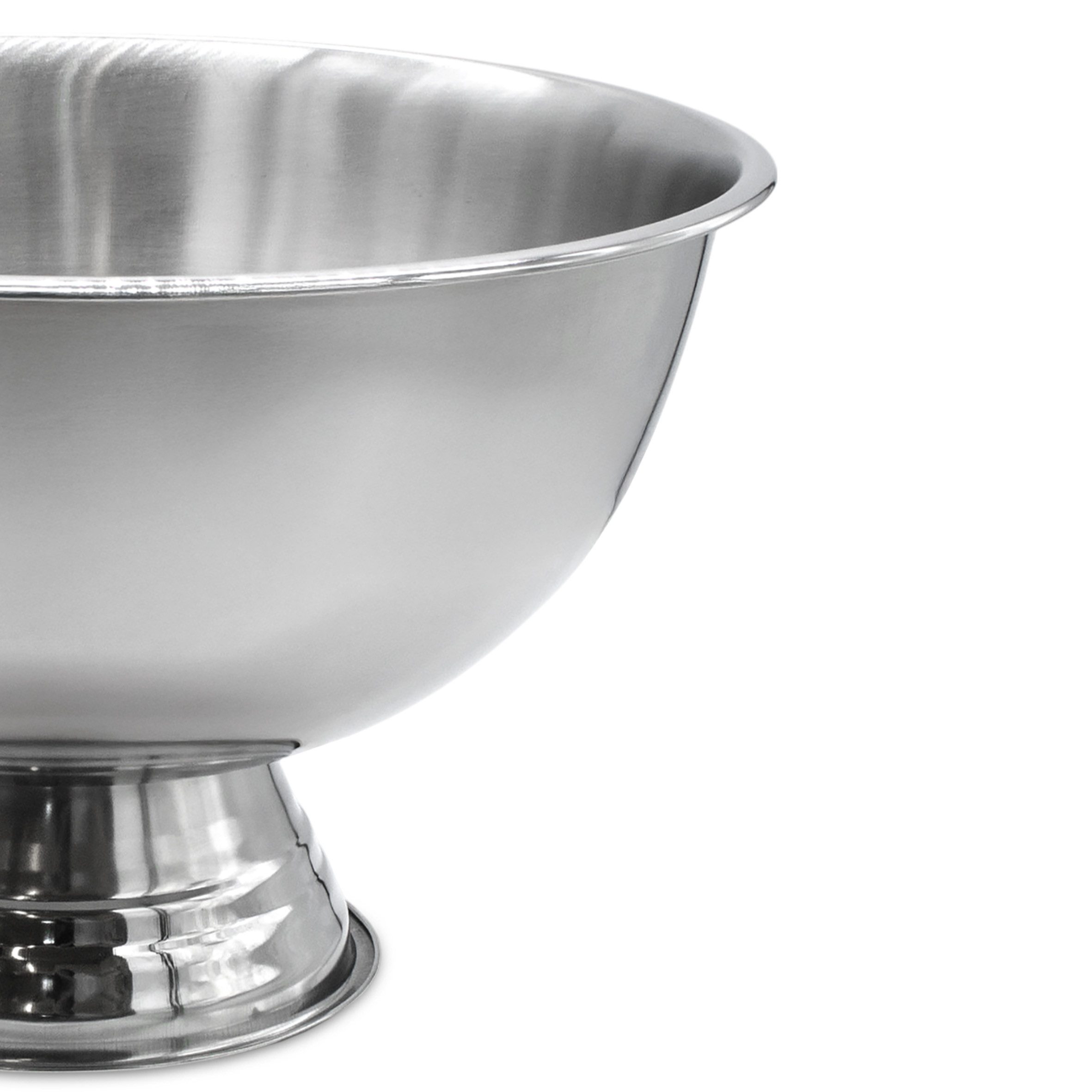 Spetebo Wein- und Sektkühler Edelstahl Champagner- und Sektschale poliert 40cm, poliert