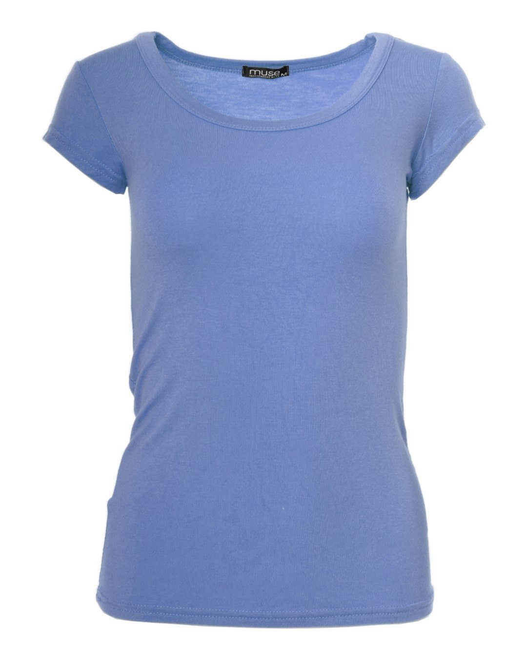 Muse T-Shirt Basic Kurzarm T-Shirt Skinny günstig online kaufen