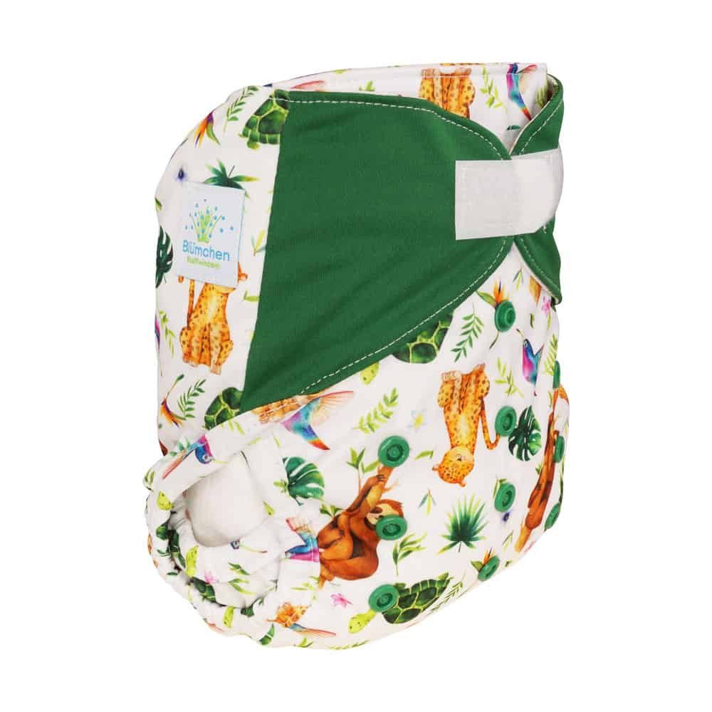 Blümchen Stoffwindeln Überhose Newborn XS/S (3-6kg)