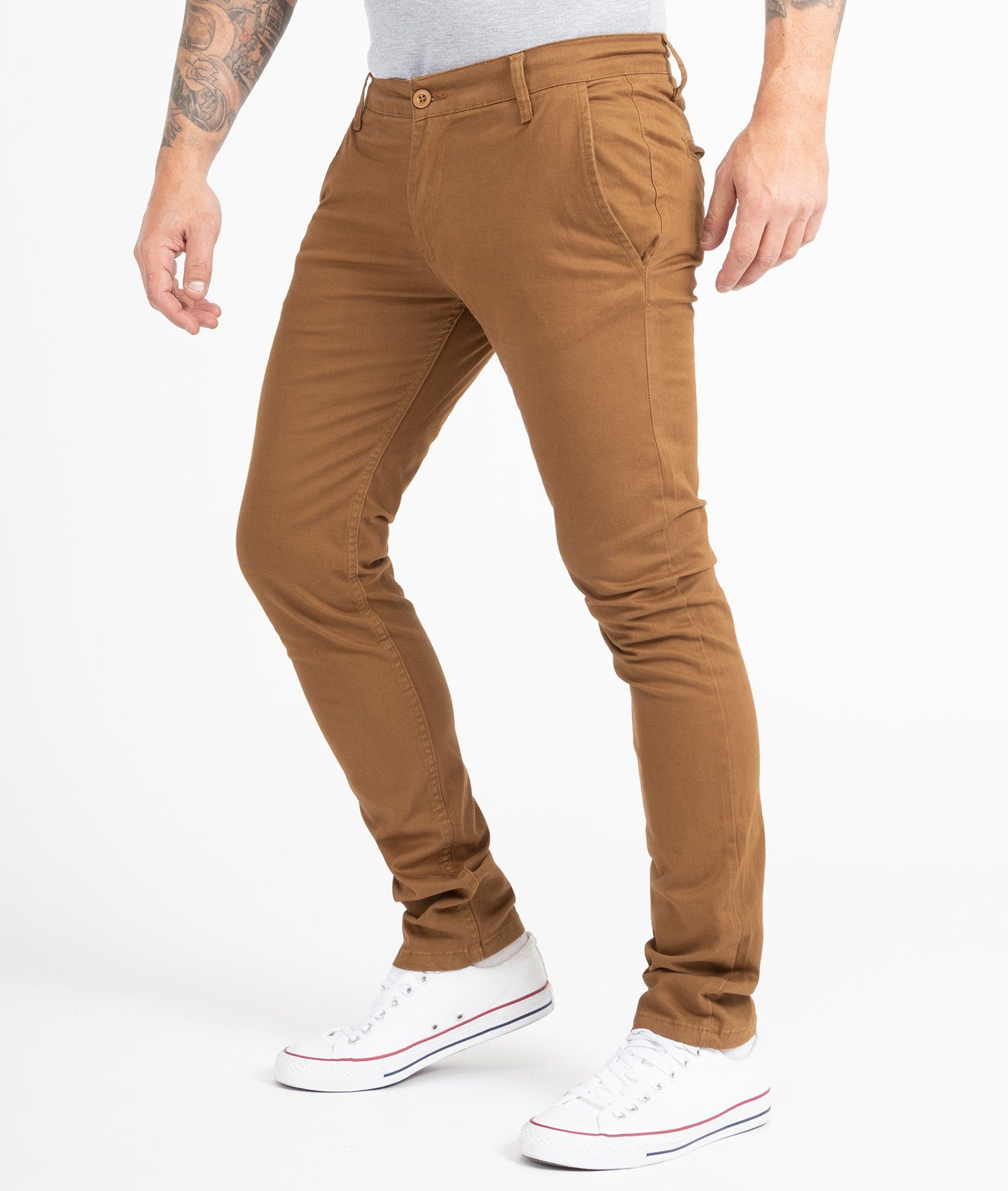 Indumentum Chinohose Herren Slim Fit Hose IS-305 – Bild 2 von 5