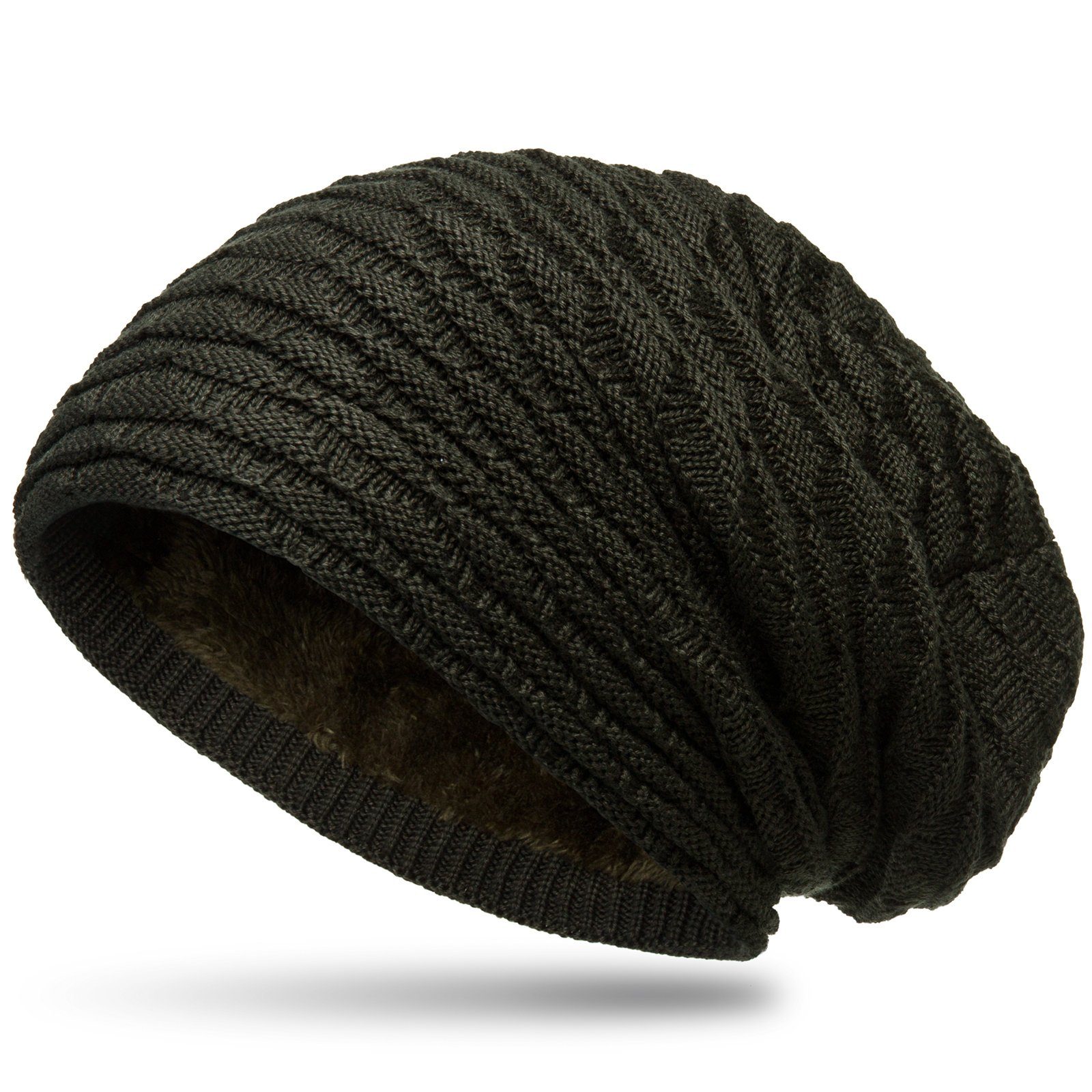 Caspar Beanie MU172 gefütterte Feinstrick Winter günstig online kaufen
