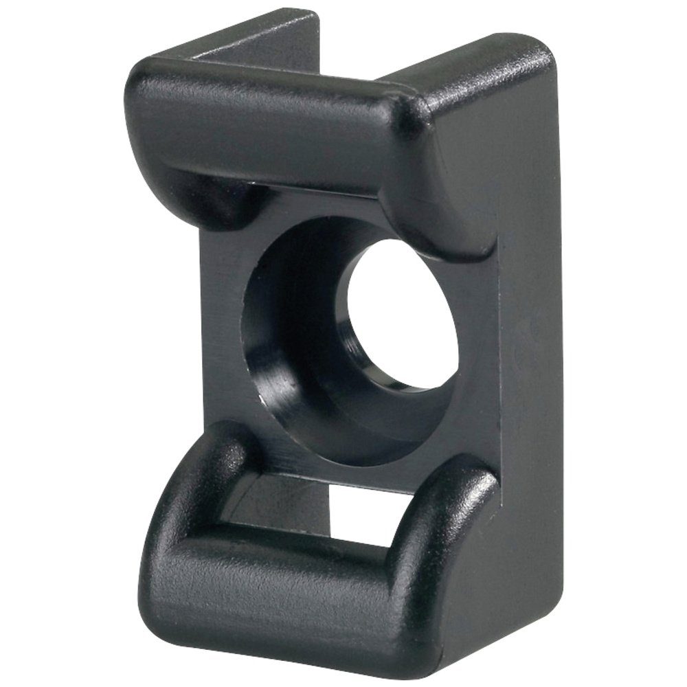 Kabelverbinder-Sortiment HellermannTyton KR6G5-PA66-BK (100) Befestigungssockel schraubbar 151-