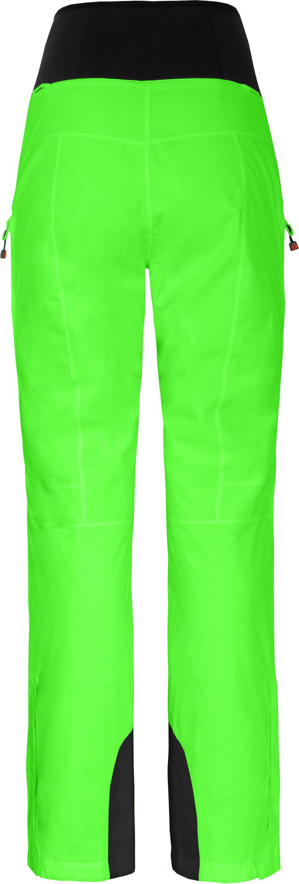 MIEN Skihose, Bergson wattiert, Damen mm 20000 grün Gecko Wassersäule, Slim Skihose Kurzgrößen,