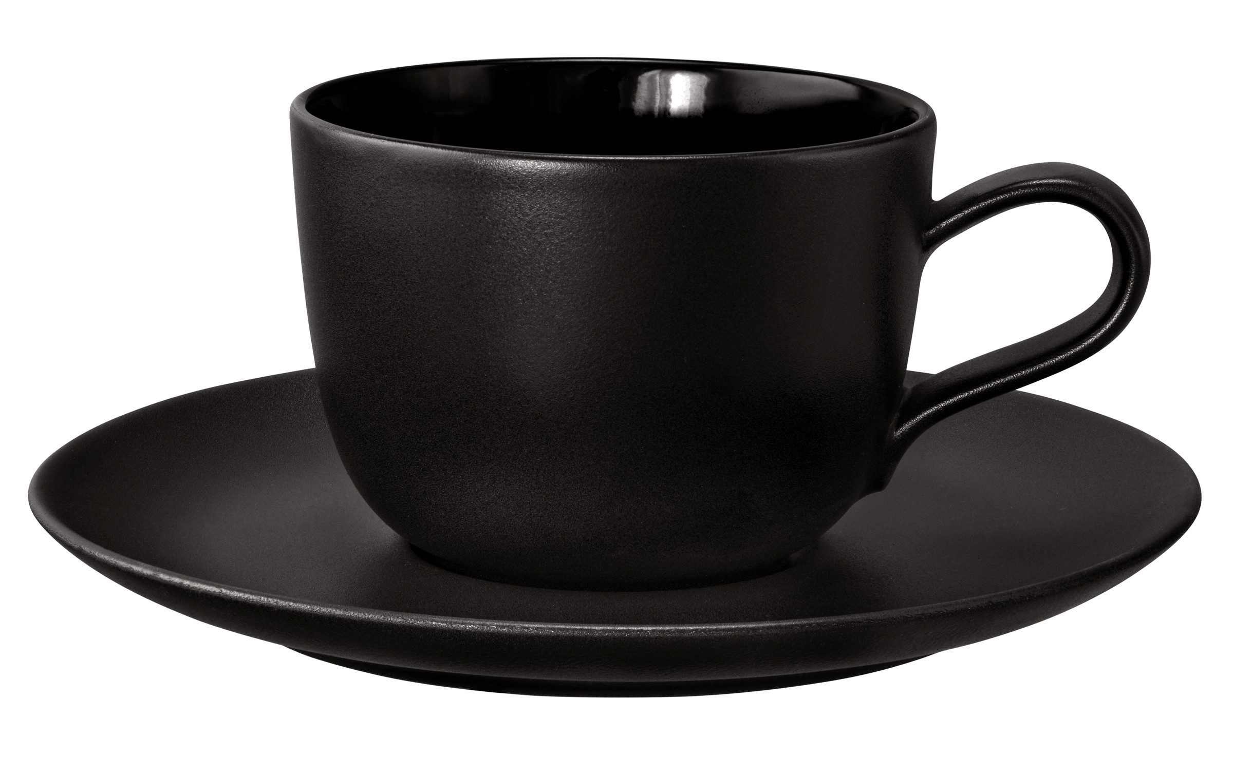 Seltmann Weiden Tasse Liberty - Velvet Black, 1-tlg., Porzellan, Kaffeeobertasse 0,26 l
