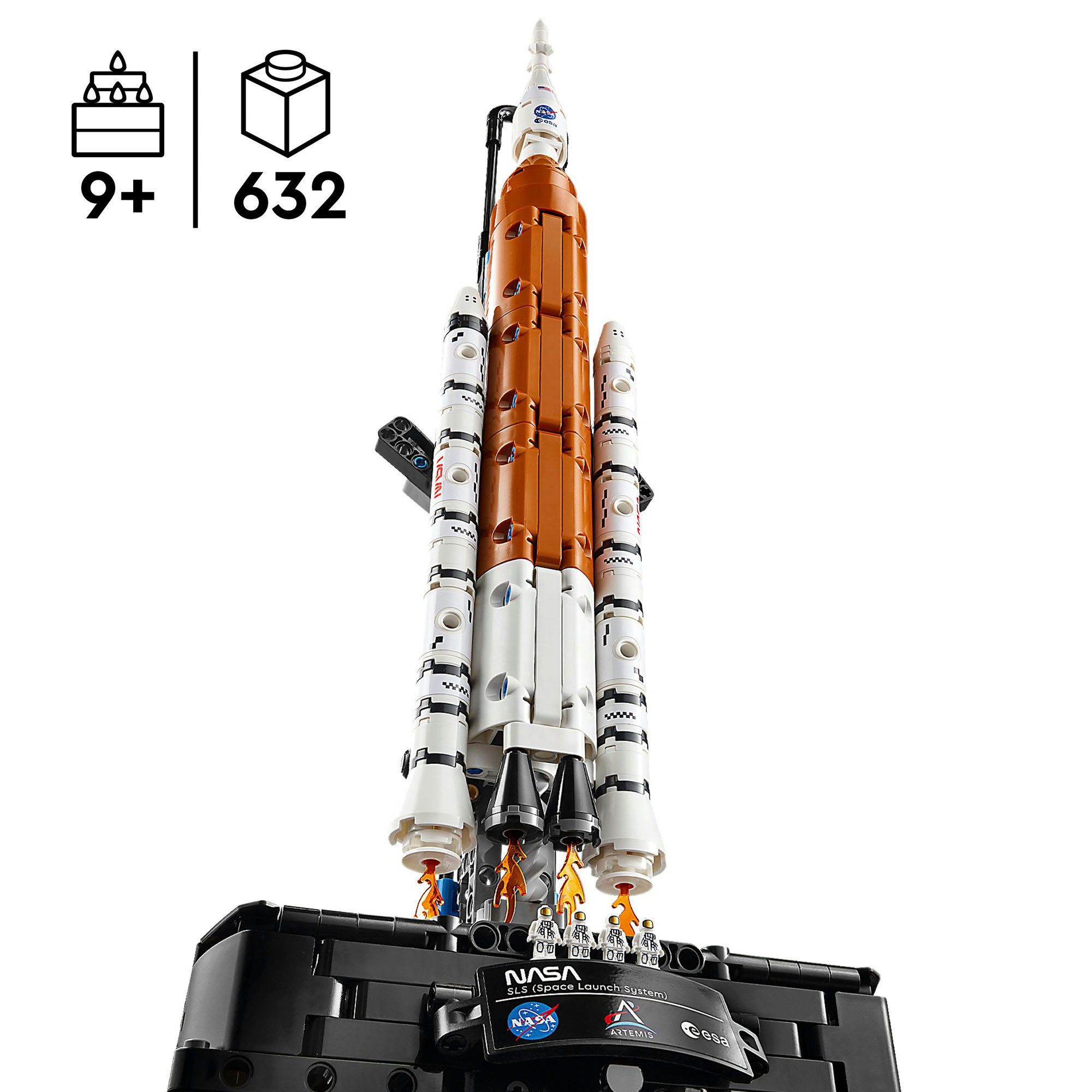 LEGO® NASA Artemis SLS-Schwerlastrakete (42221), LEGO Technic Konstruktionsspielsteine, (632 St), Made in Europe – Bild 3 von 5