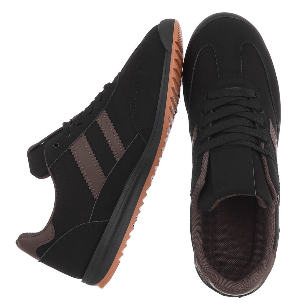 Ital-Design Damen Sneaker mit Schnürung und Profilsohle Sneaker (91742604) Flach Sneakers Low in Schwarz – Bild 2 von 5