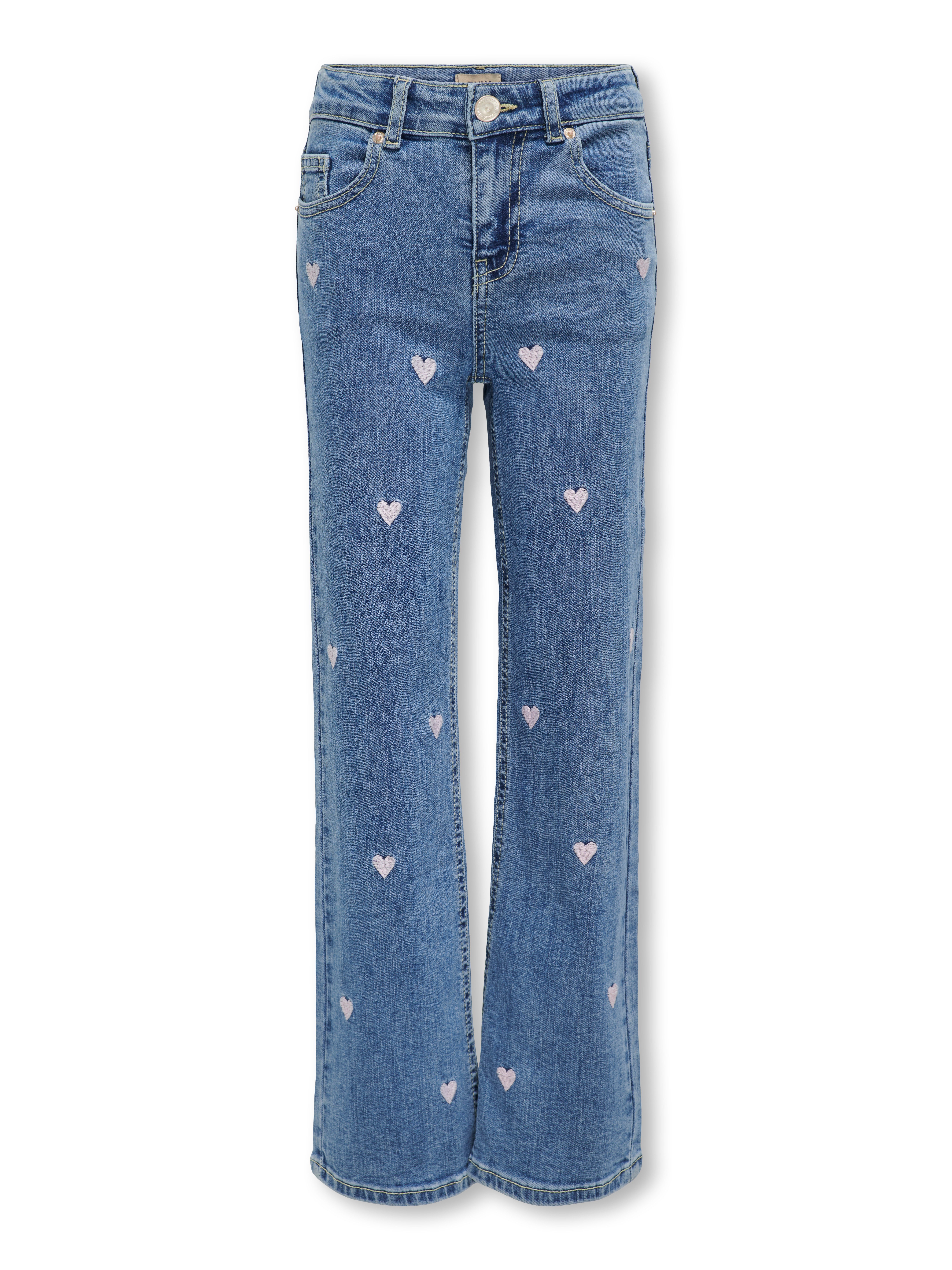 Weite Jeans KMGJUICY WIDE LEG HEART EMB JEANS NOOS