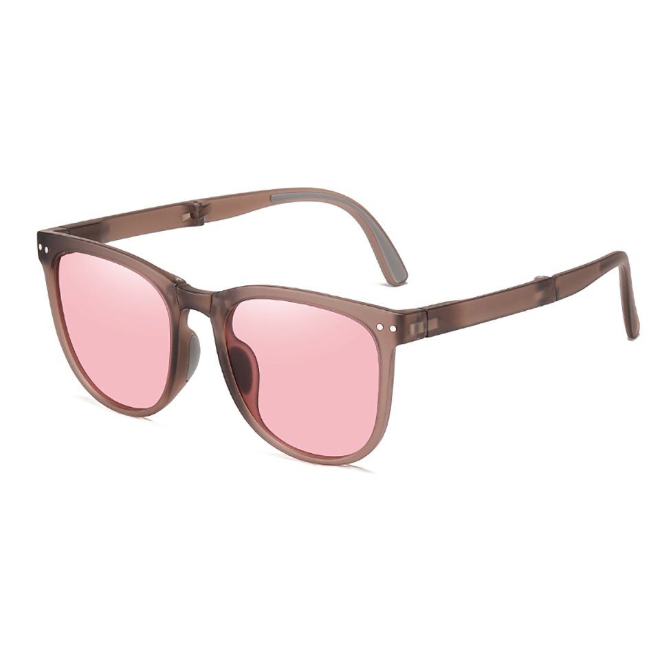 100% Schutz Sonnenbrille Damen PACIEA Sonnenbrille PACIEA Herren faltbar UV400 rosa