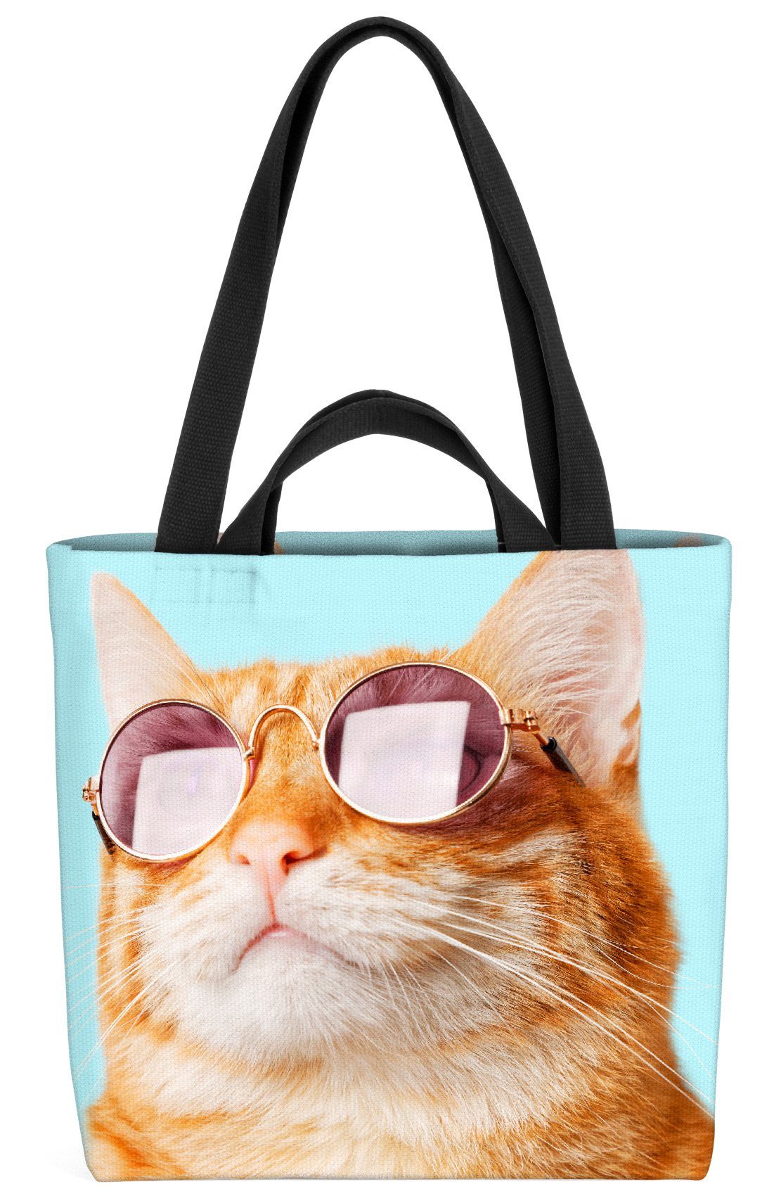 VOID Henkeltasche (1-tlg), Katze Sonnenbrille Haustier Katze Sonnenbrille Haustier Rasse Spielze
