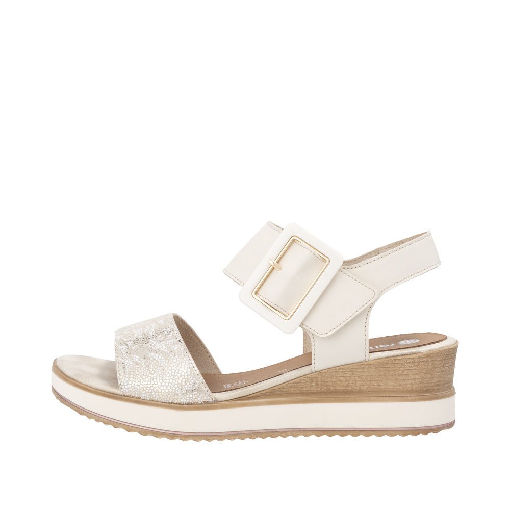 Remonte Damen Sandalette D6453-61 beige kombi Sandale