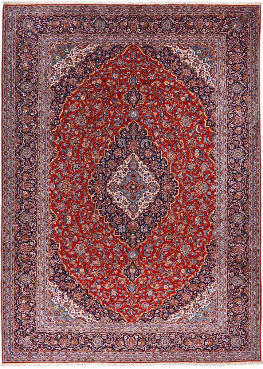 Orientteppich Keshan Kork 275x383 Handgeknüpfter Orientteppich / Perserteppich, Nain Trading, rechteckig, Höhe: 12 mm