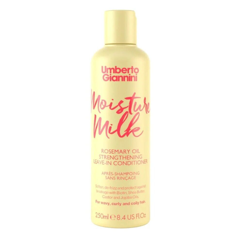 Umberto Giannini Haarpflege-Set, Moisture Milk, Haarspülung, Haarspülung, Anti-Frizz & Lockenbildung