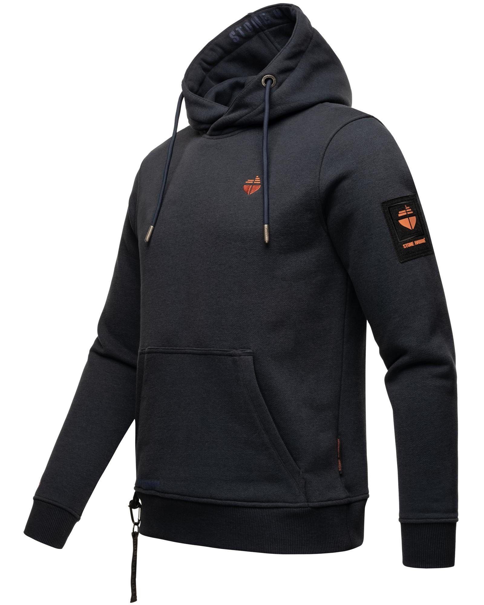 Crazy Harbour sportlicher Tunnelzugkordeln Frank navy Hoodie mit Stone Herren Sweater