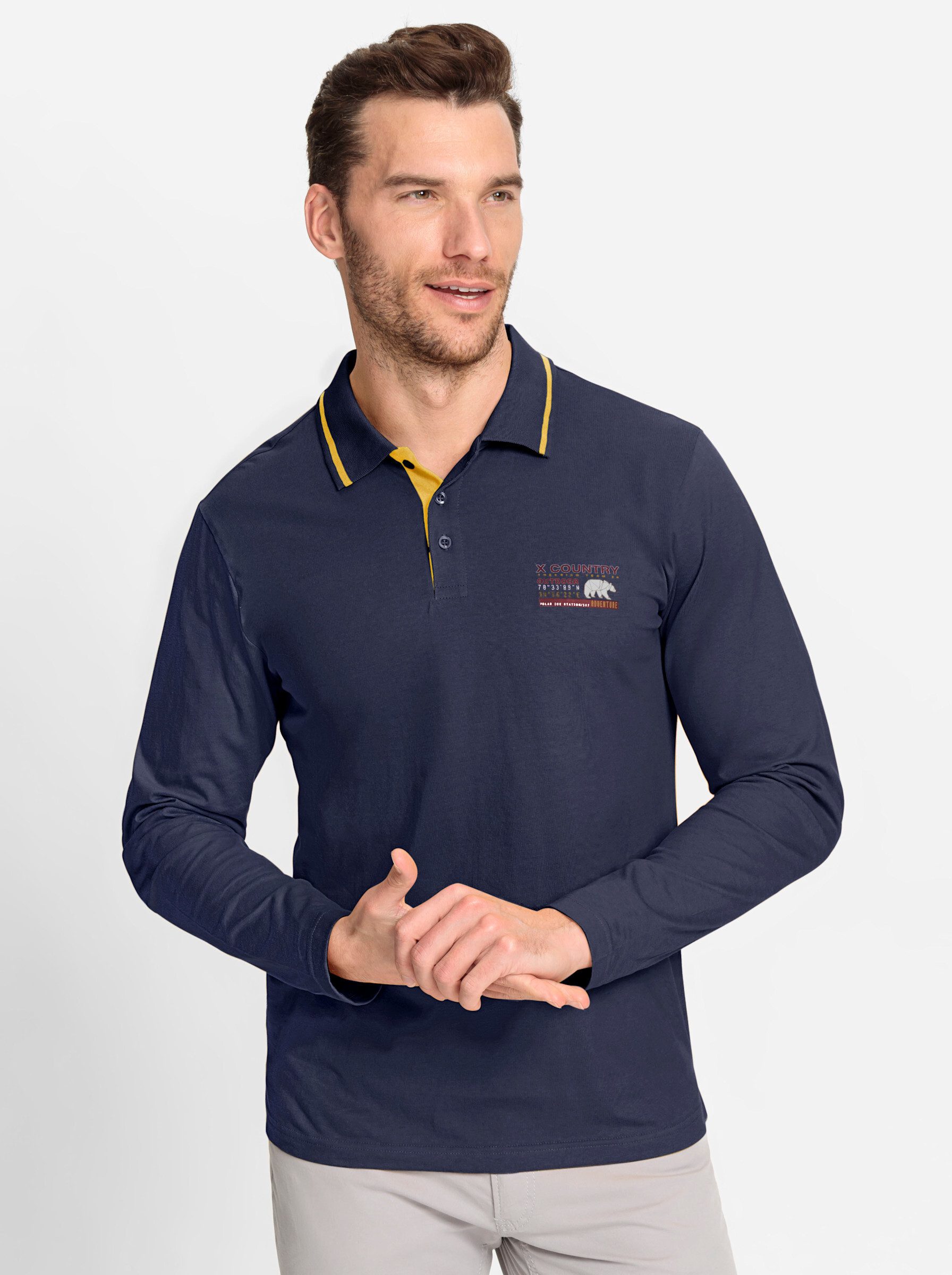 Catamaran Poloshirt "Langarm-Shirt", (1 tlg.) günstig online kaufen