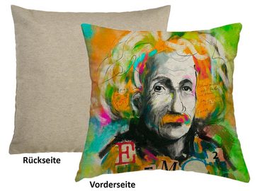 Kissenhülle POP-Collection, beties (1 Stück), Wende-Kissenhülle Einstein POP-ART Graffiti ca. 45x45 cm