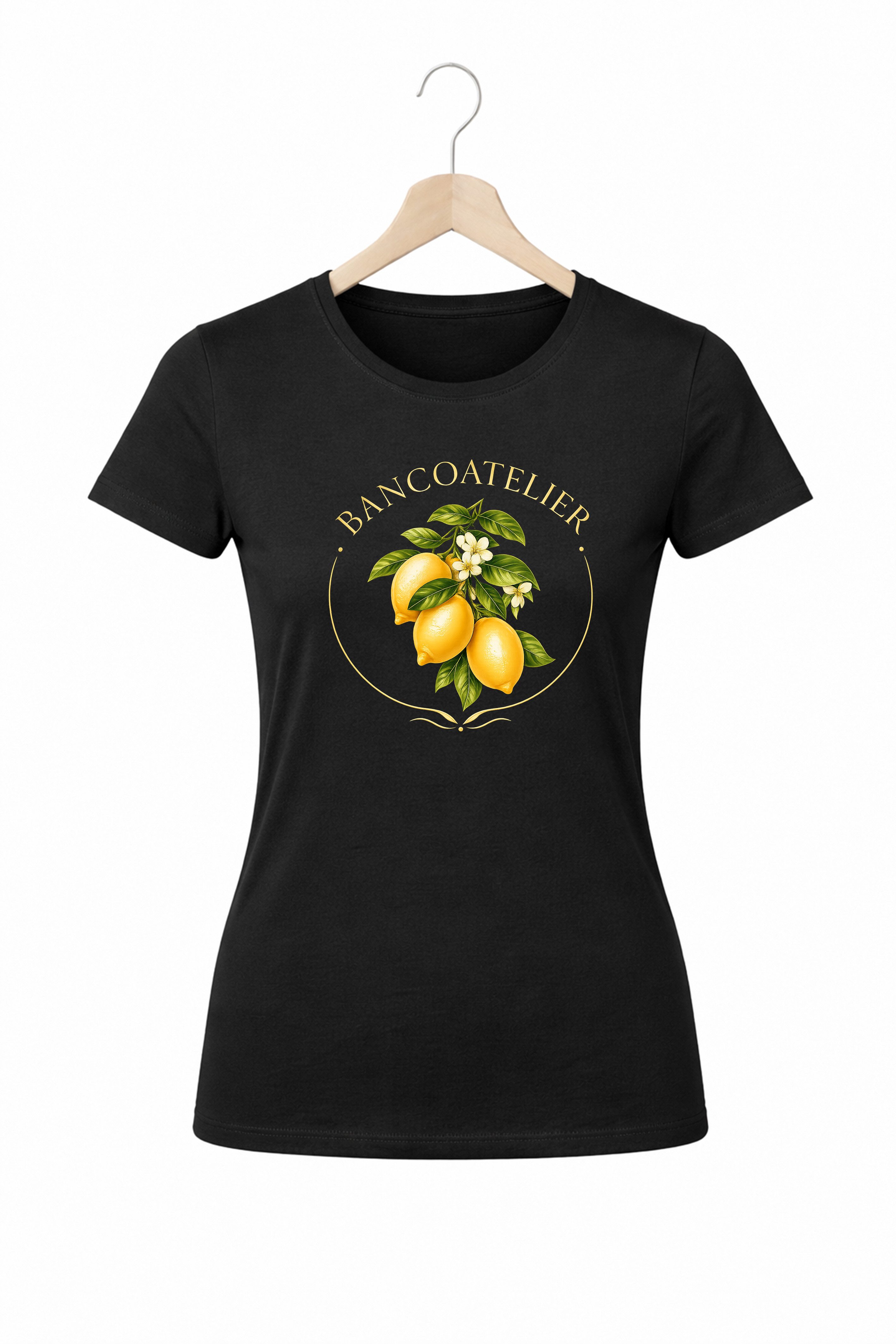 T-Shirt Damen Zitrone Shirt Print