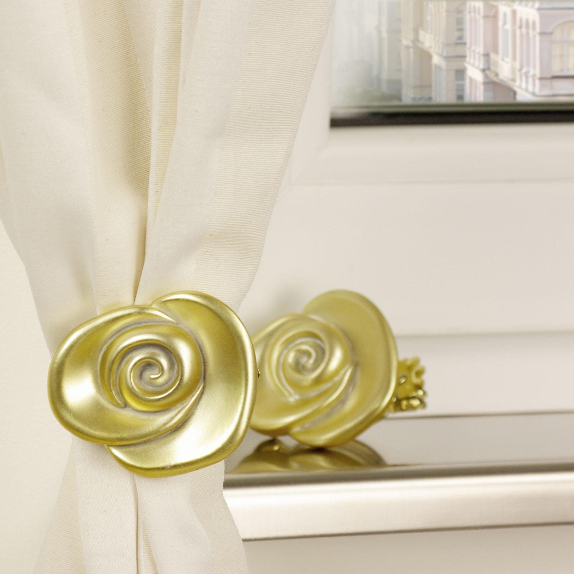 Liedeco Dekoklammer Rose, Gardinen, Vorhänge, (Packung, günstig online kaufen