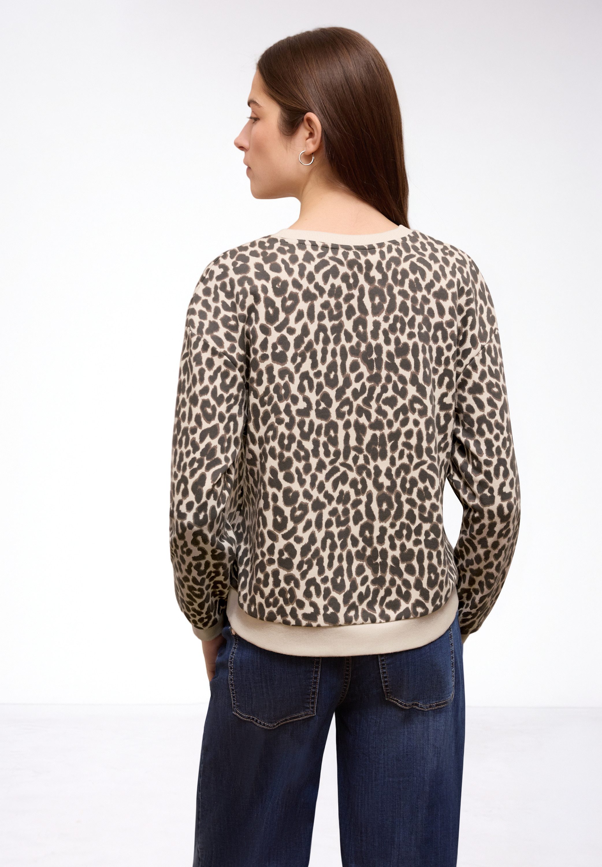 STREET ONE STUDIO Sweatshirt mit Leoprint günstig online kaufen