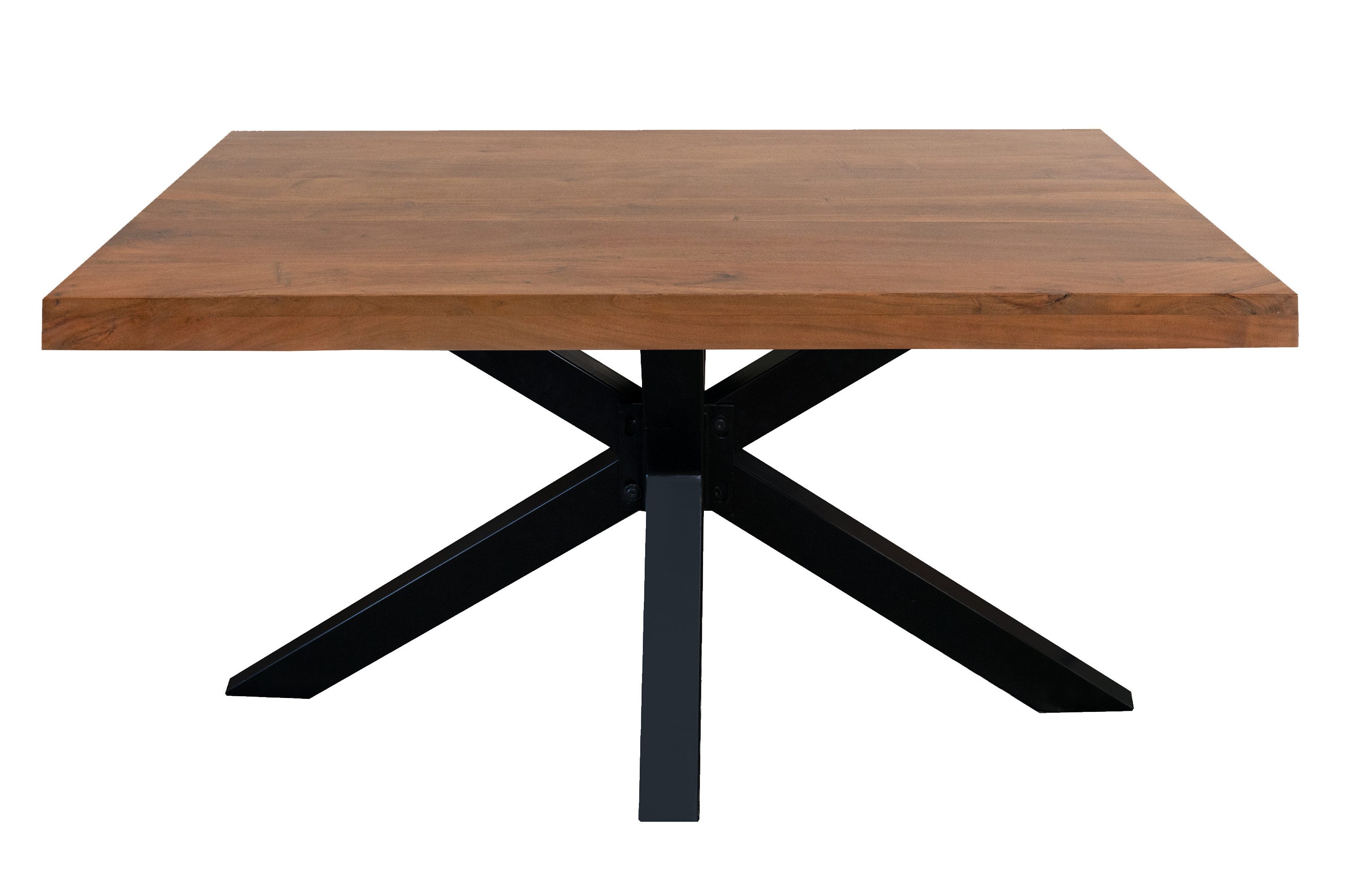 Loreno® Esstisch Rio, Akazienholz, Metallgestell Spider-Form, günstig online kaufen
