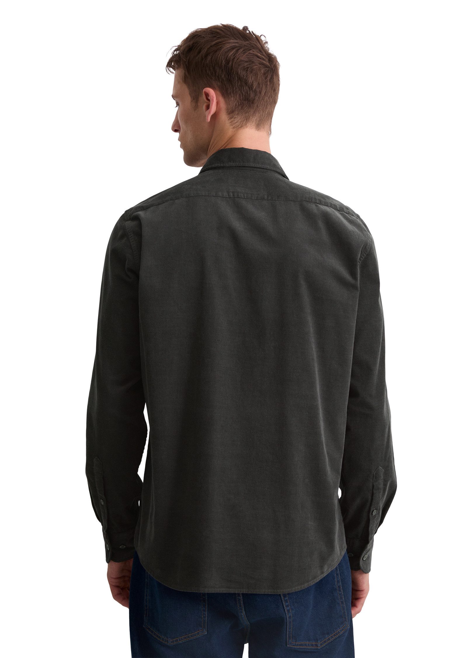 Marc O'Polo Langarmhemd mit feiner Rippenstruktur